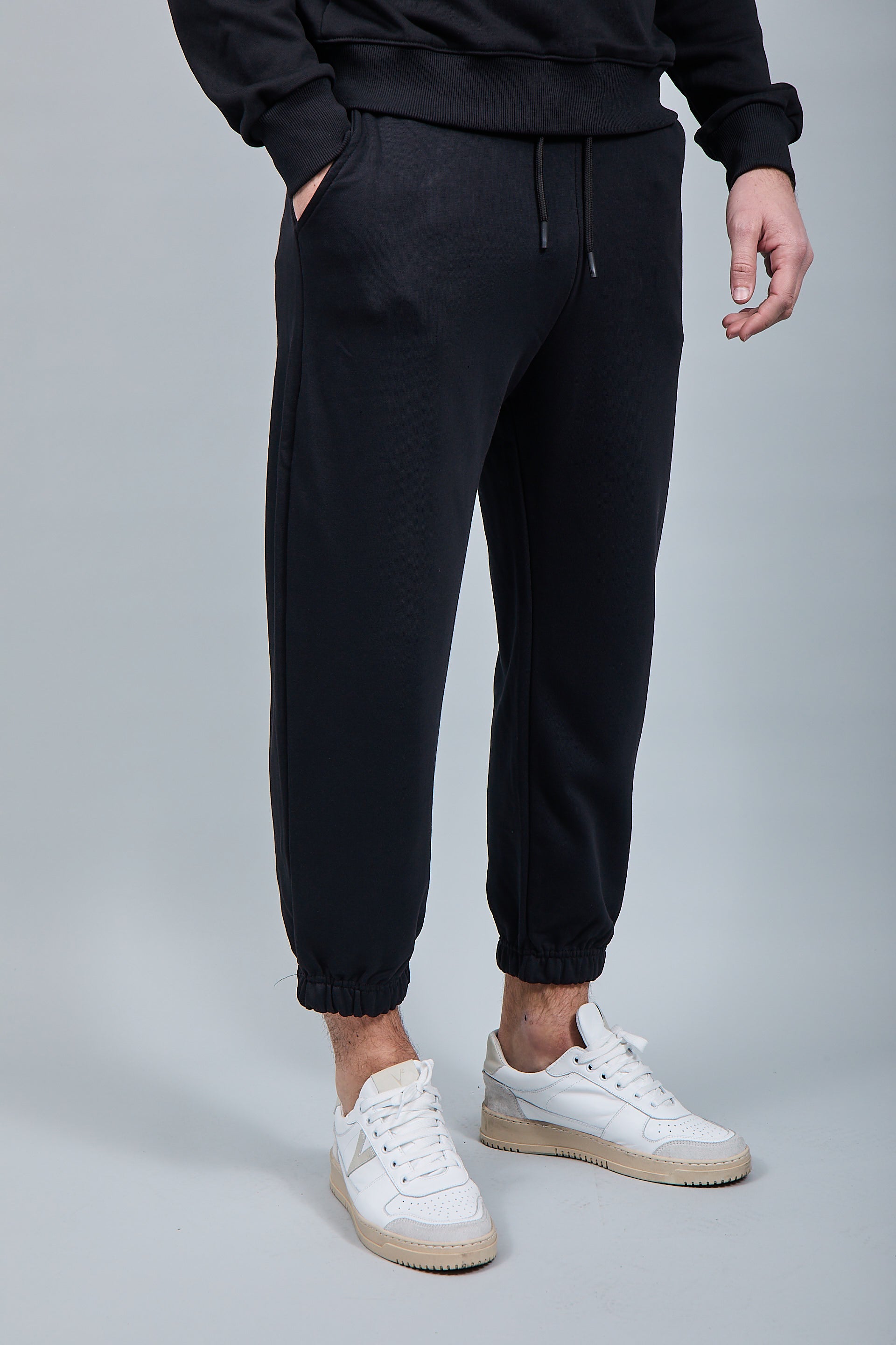 Pantalone Felpa Berna Nero 58
