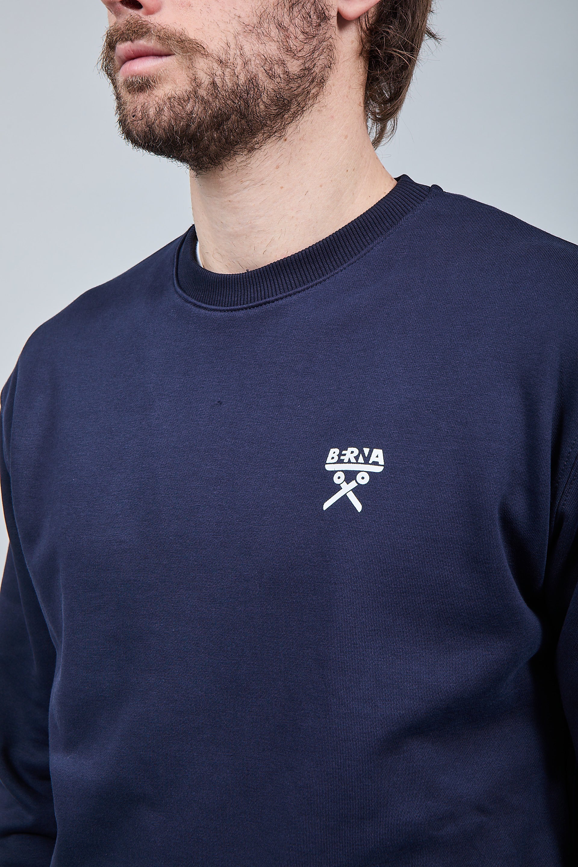 Felpa Berna Girocollo Blu 53