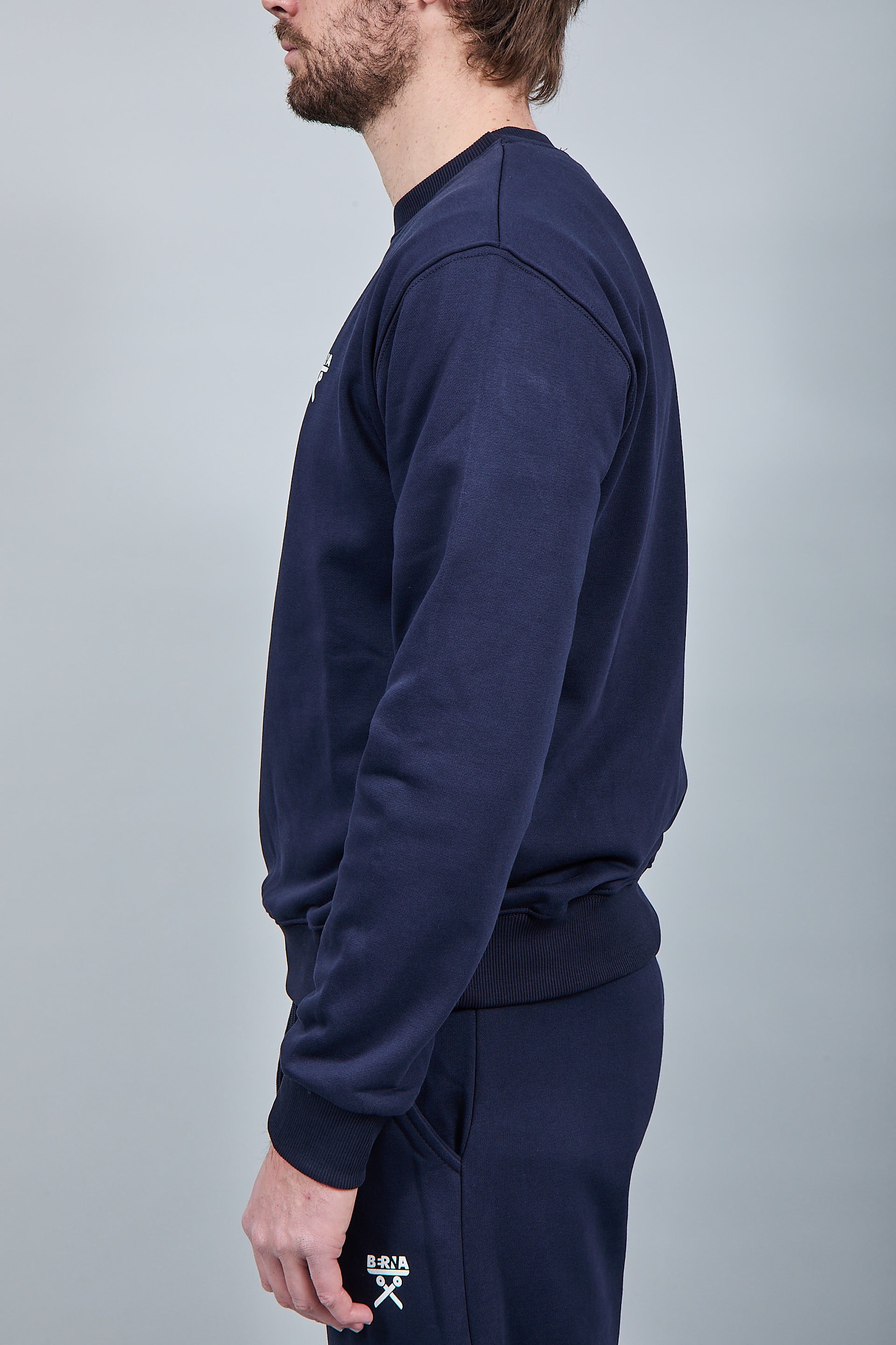 Felpa Berna Girocollo Blu 53