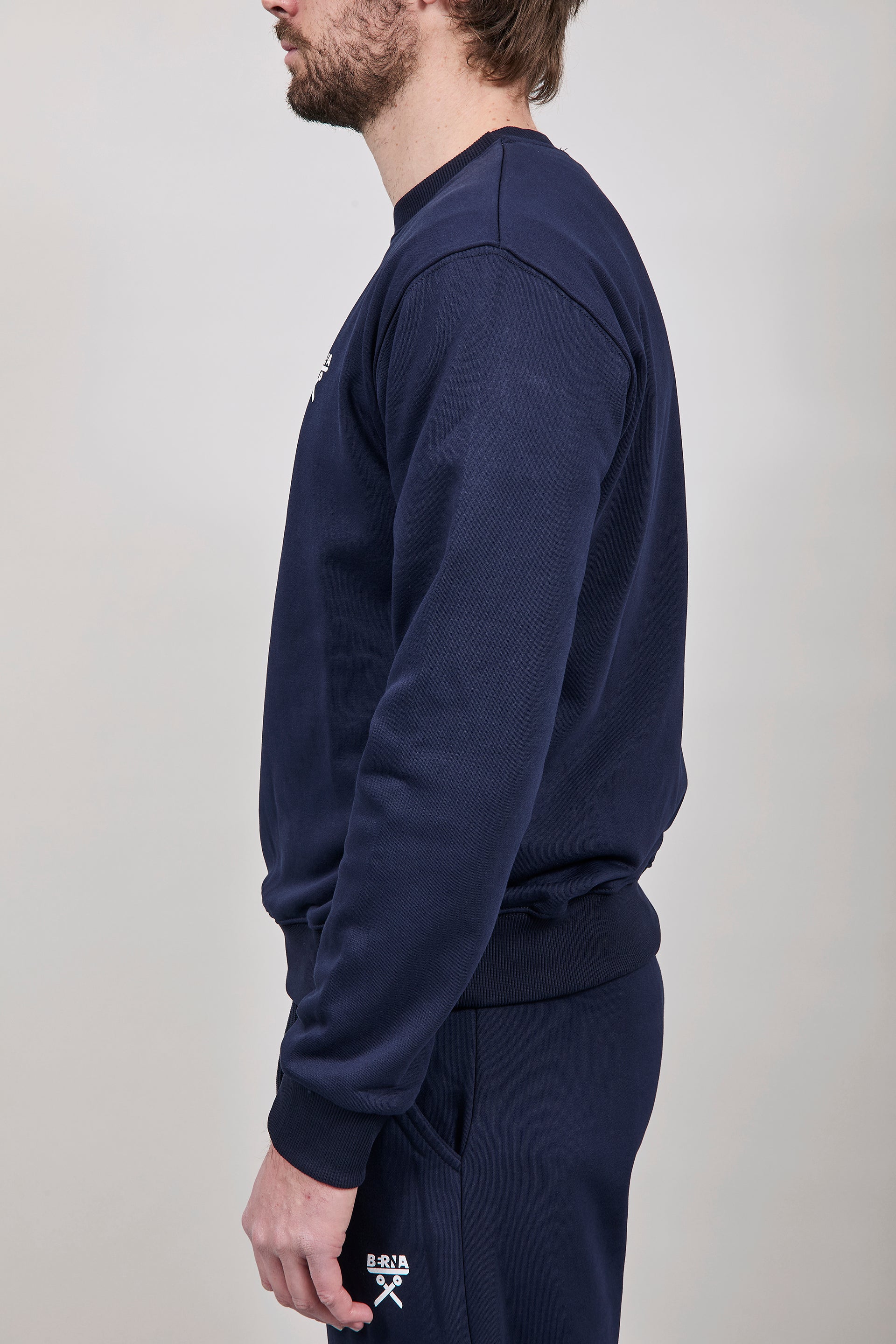 Felpa Berna Girocollo Blu 53