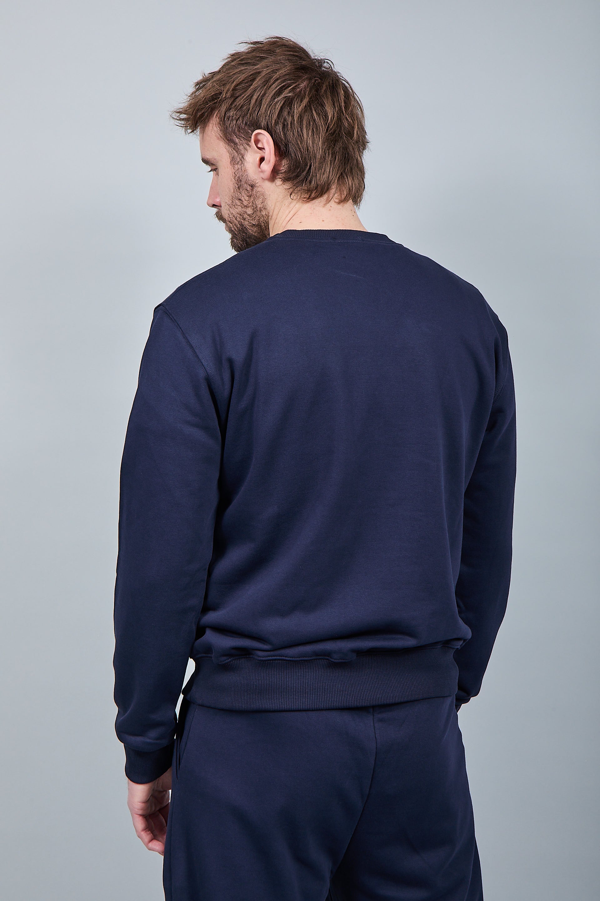 Felpa Berna Girocollo Blu 53