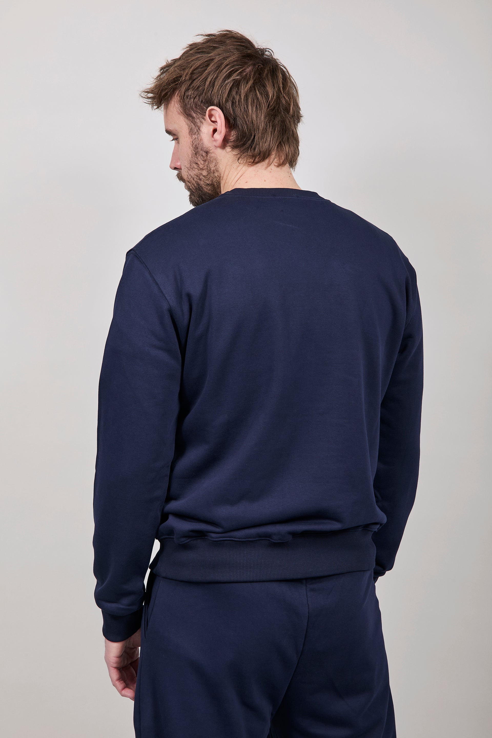 Felpa Berna Girocollo Blu 53