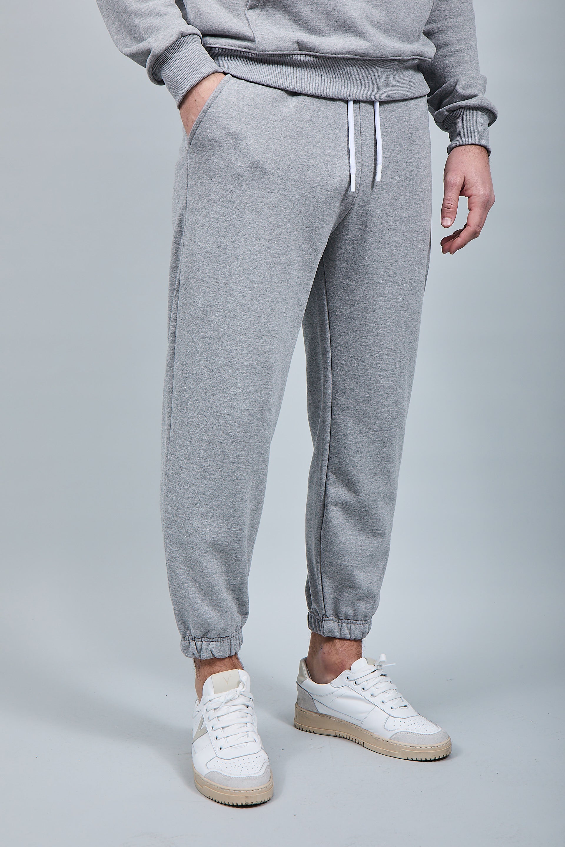 Pantalone Felpa Berna Grigio Melange 58