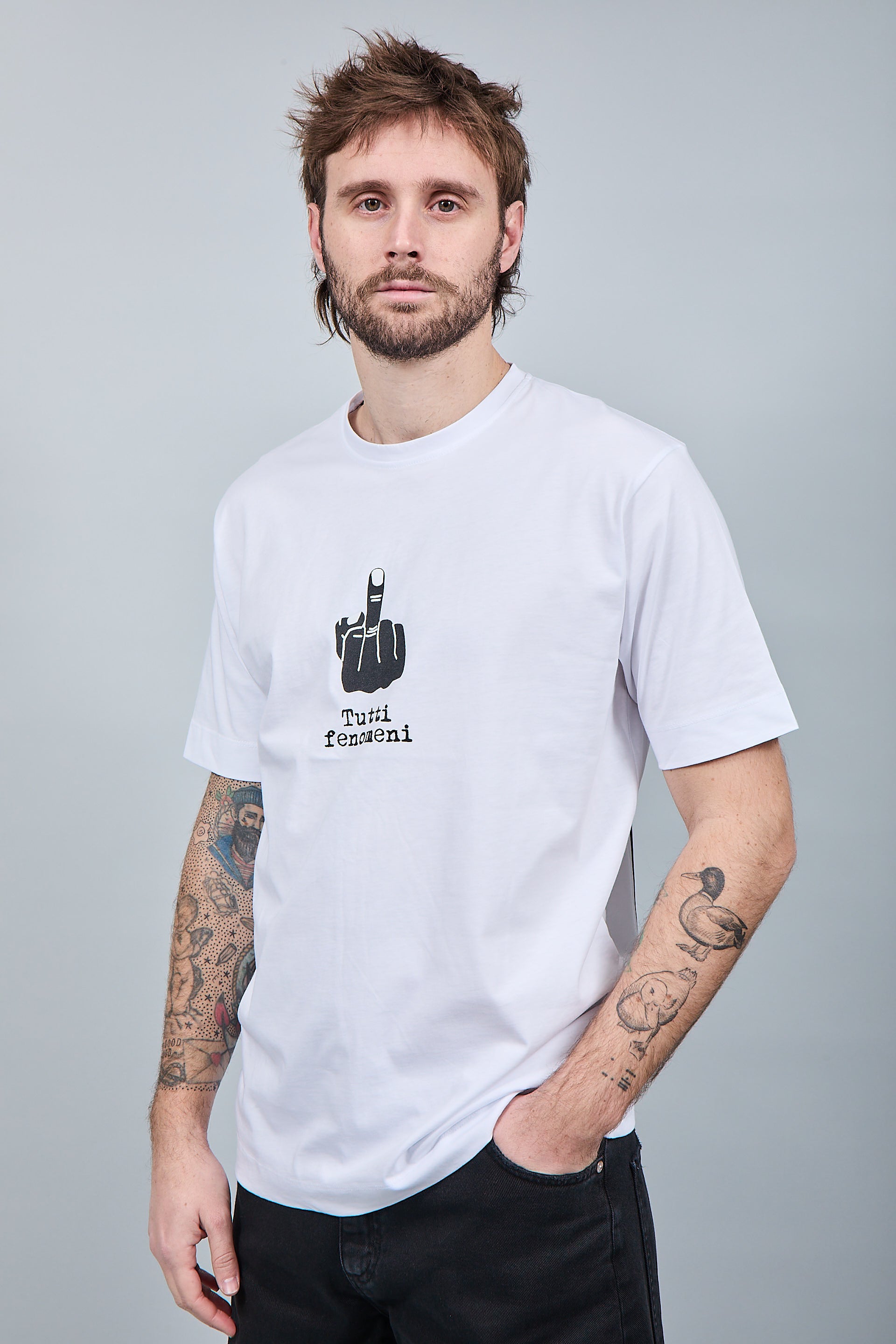 T-shirt Berna Dito Medio Bianca