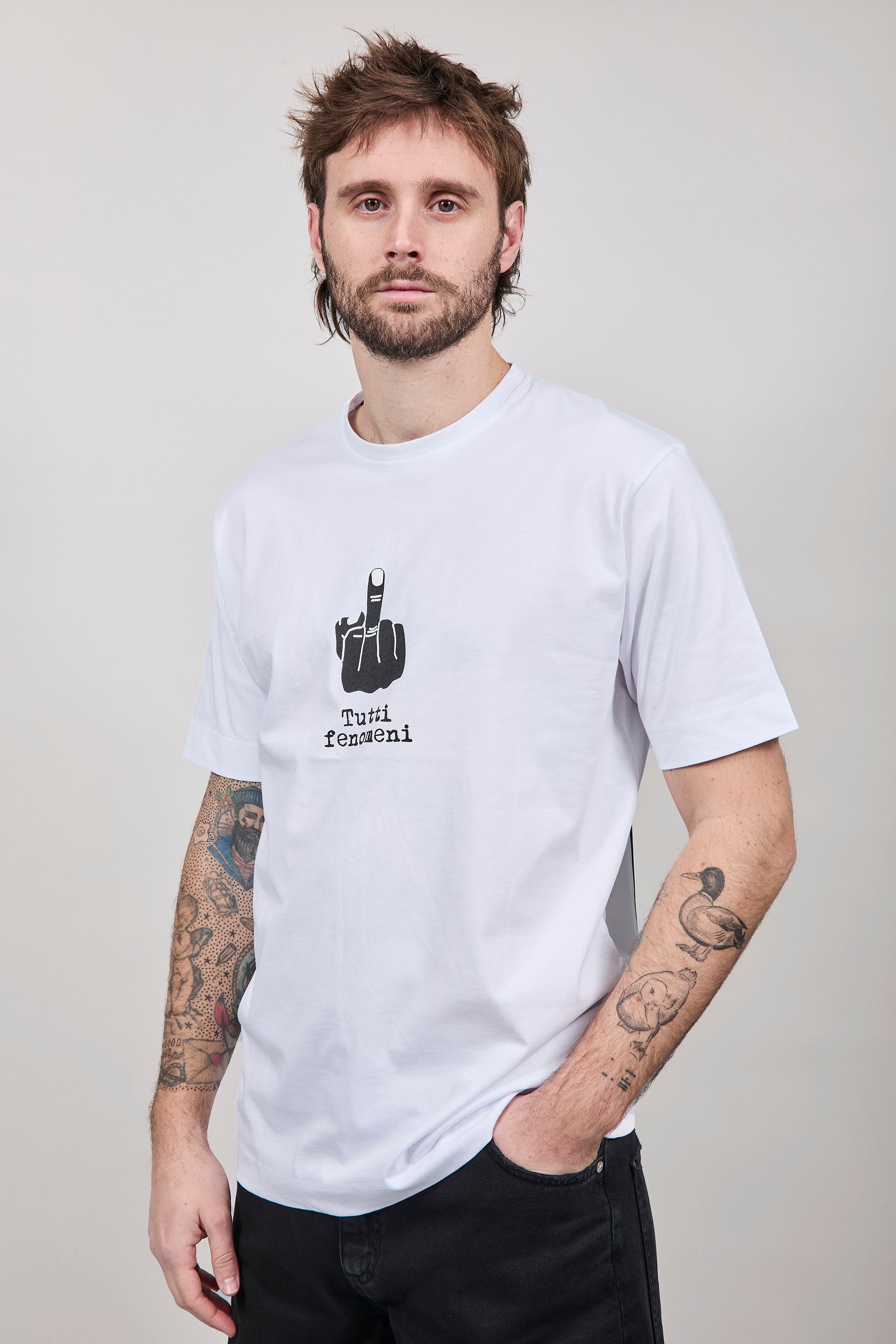 T-shirt Berna Dito Medio Bianca