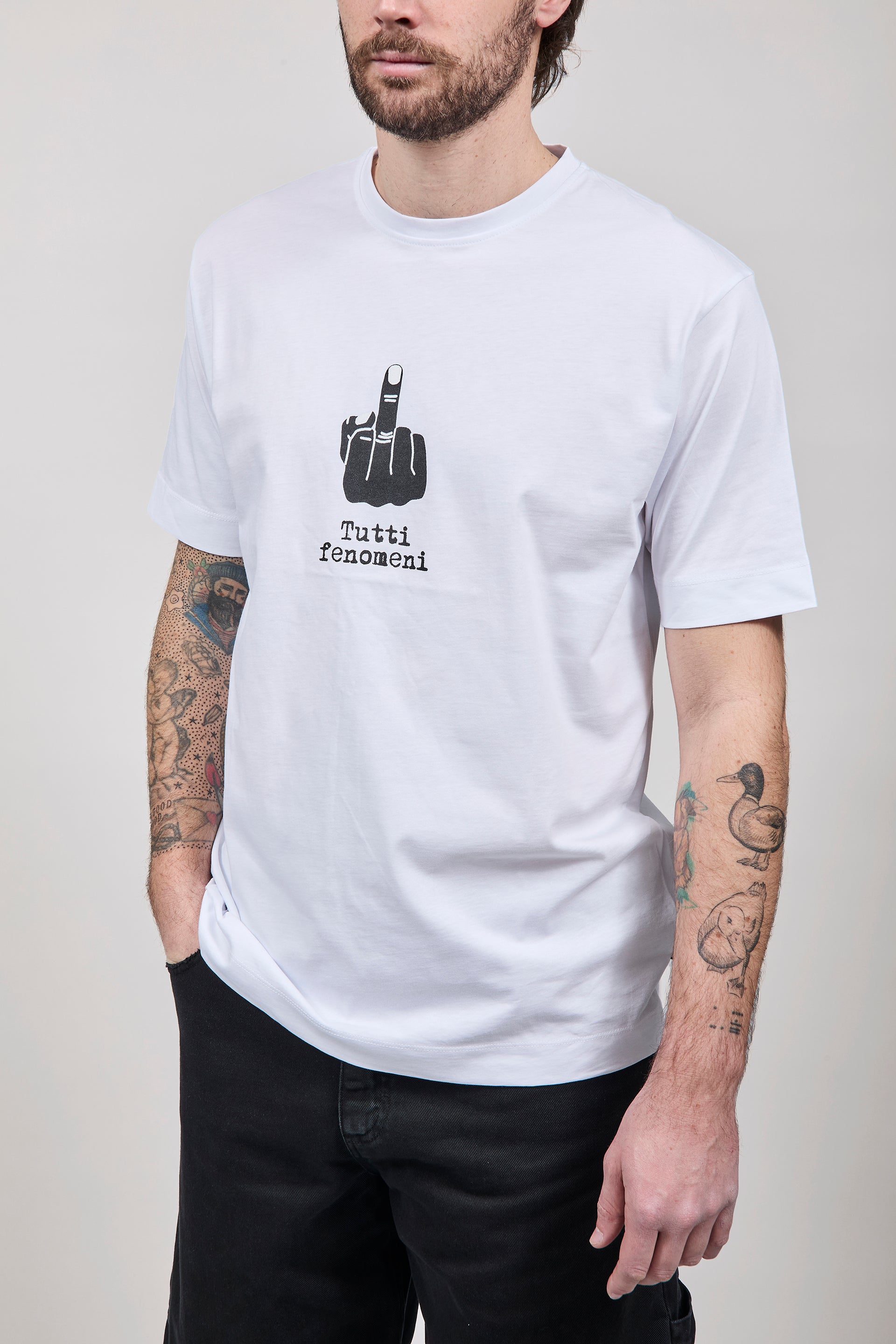 T-shirt Berna Dito Medio Bianca