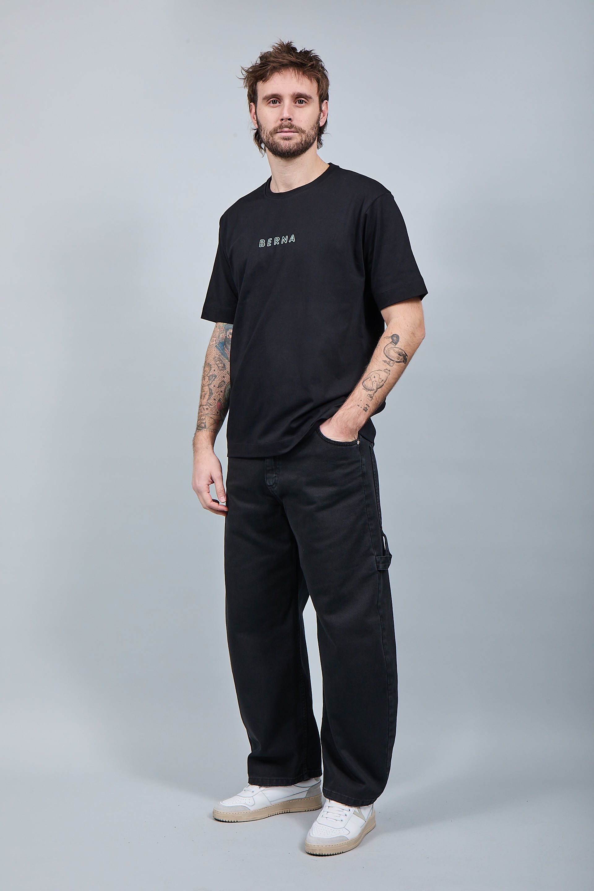 T-shirt Berna Aquila Azteca Nera