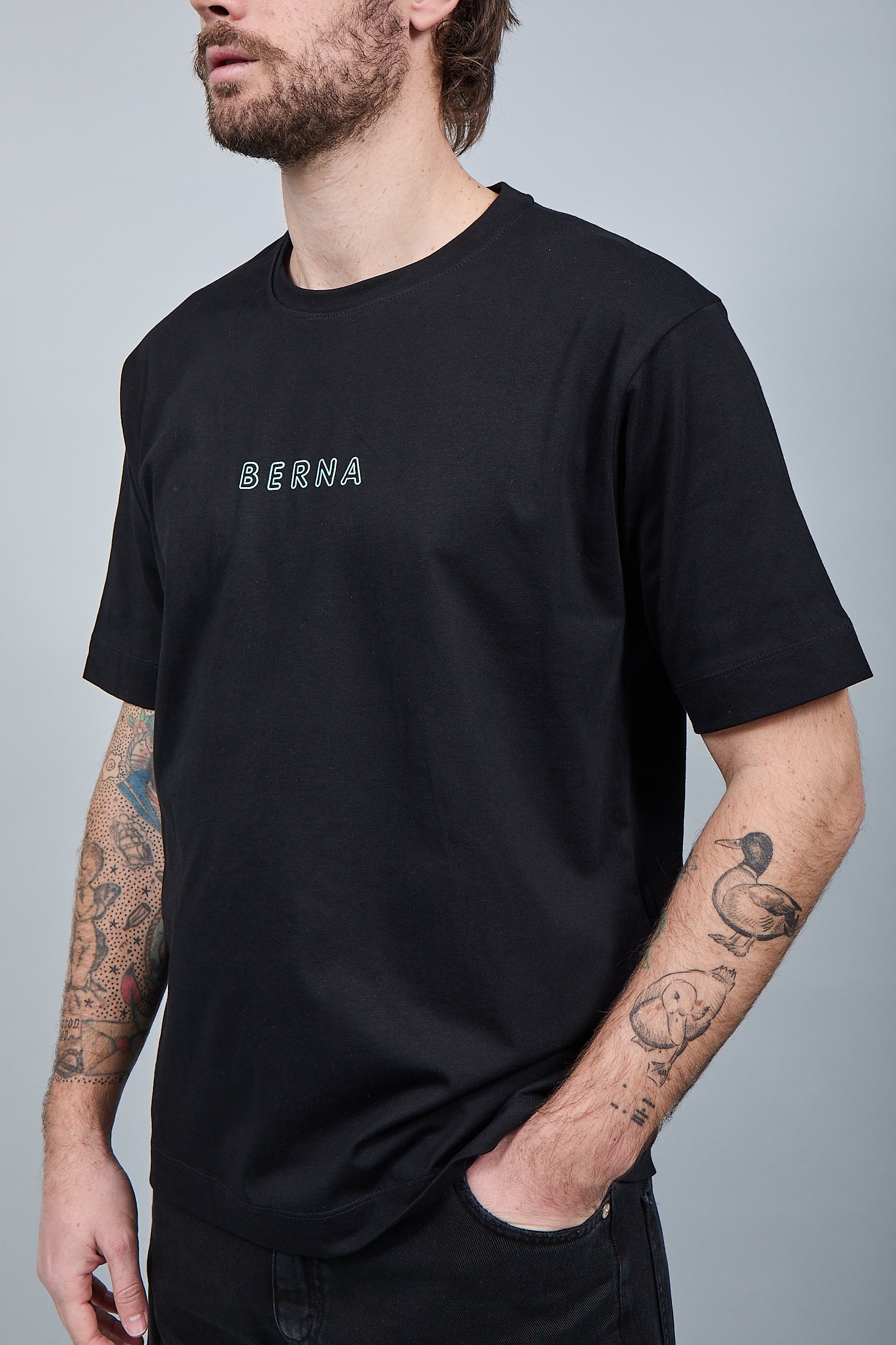 T-shirt Berna Aquila Azteca Nera