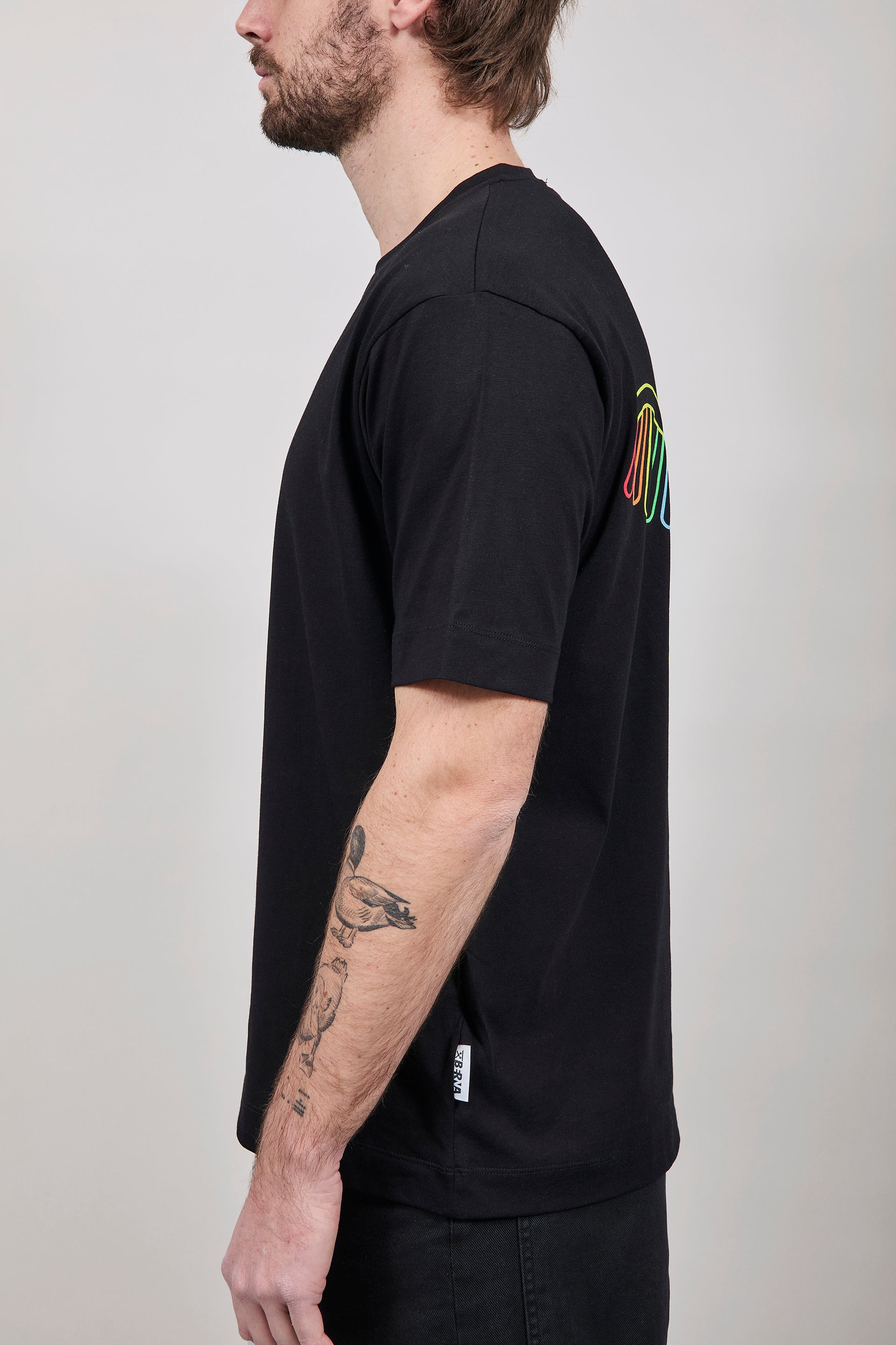 T-shirt Berna Aquila Azteca Nera