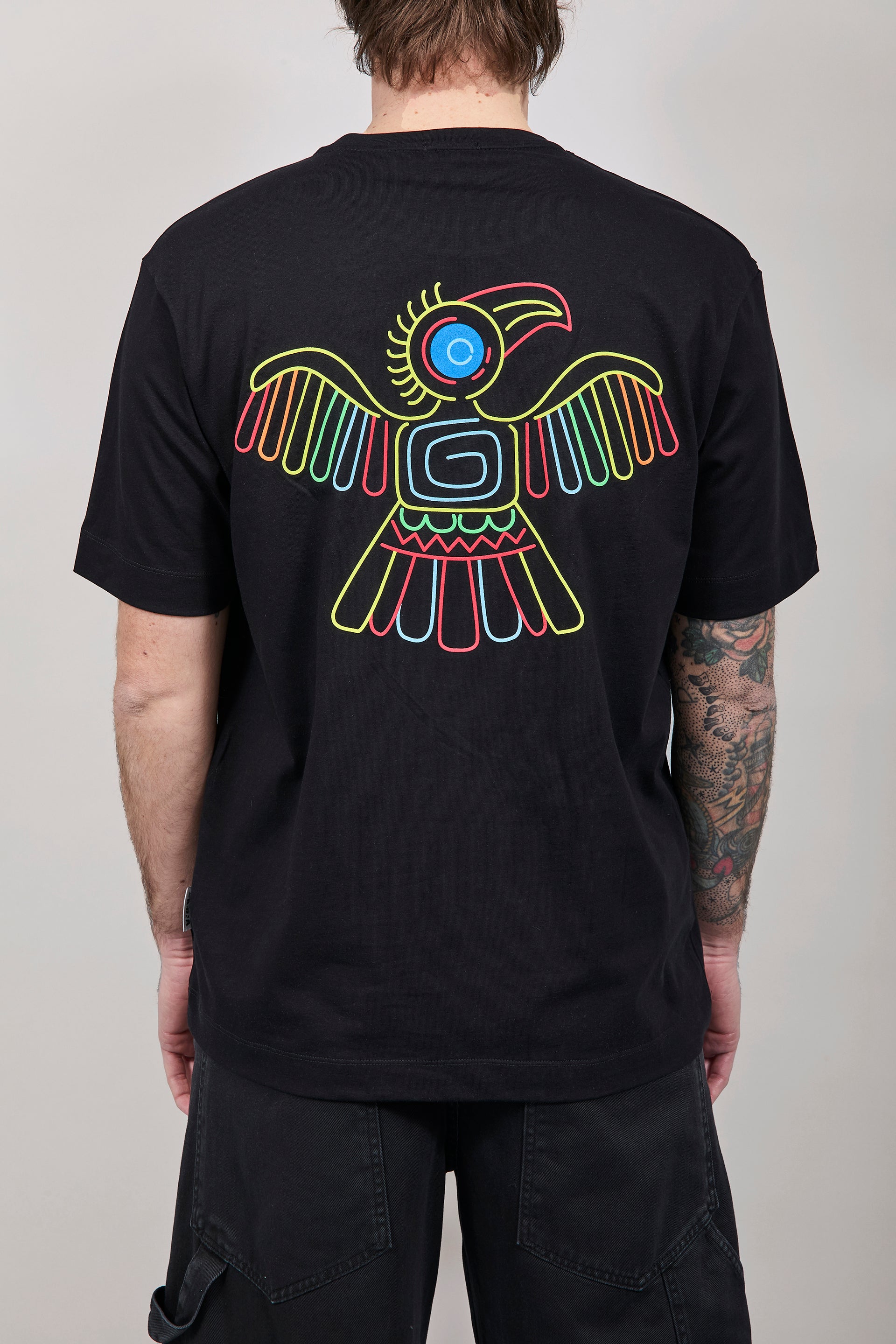 T-shirt Berna Aquila Azteca Nera