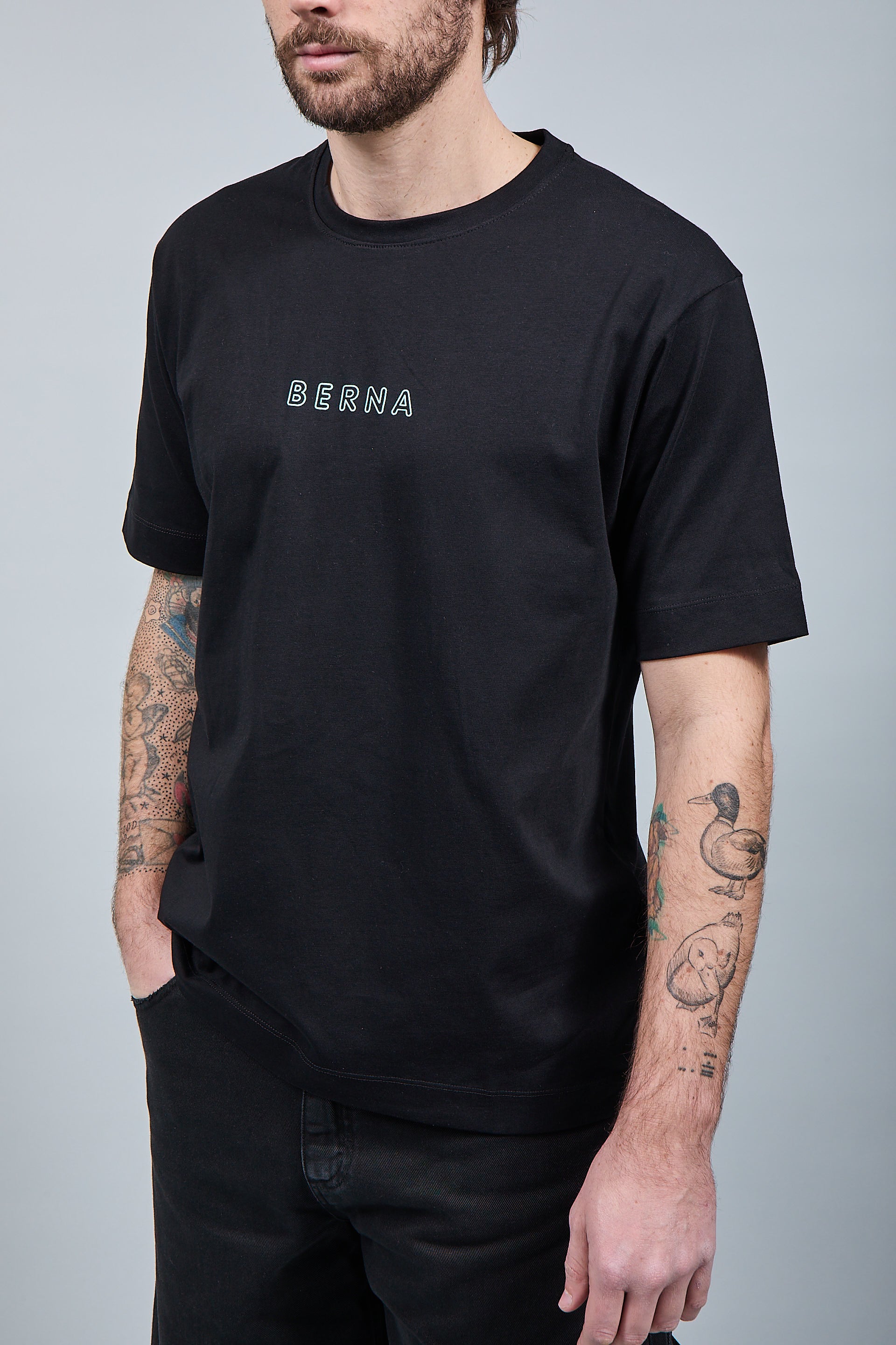 T-shirt Berna Aquila Azteca Nera