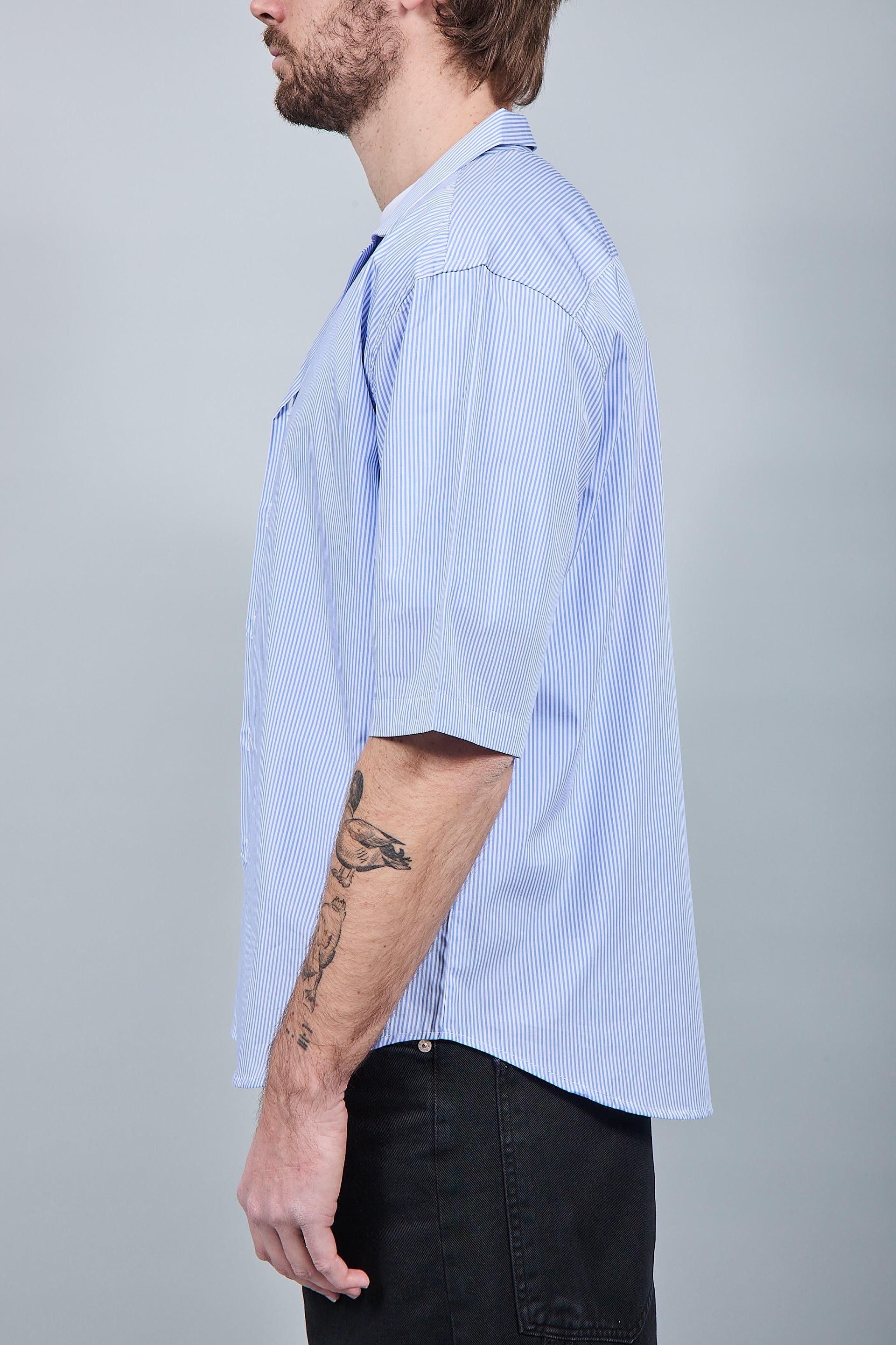 Camicia Over-D Boxy Fit Celeste C62