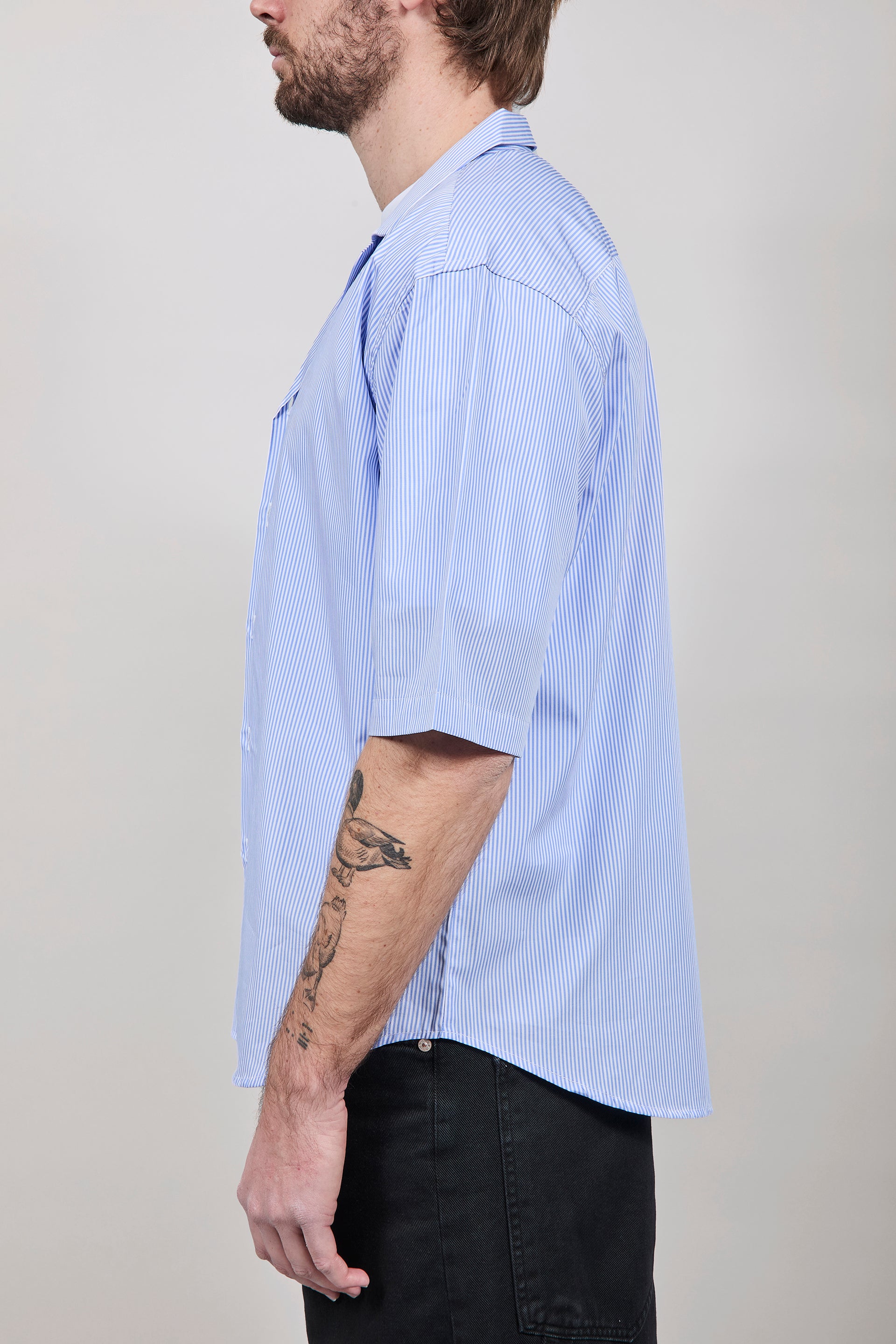 Camicia Over-D Boxy Fit Celeste C62