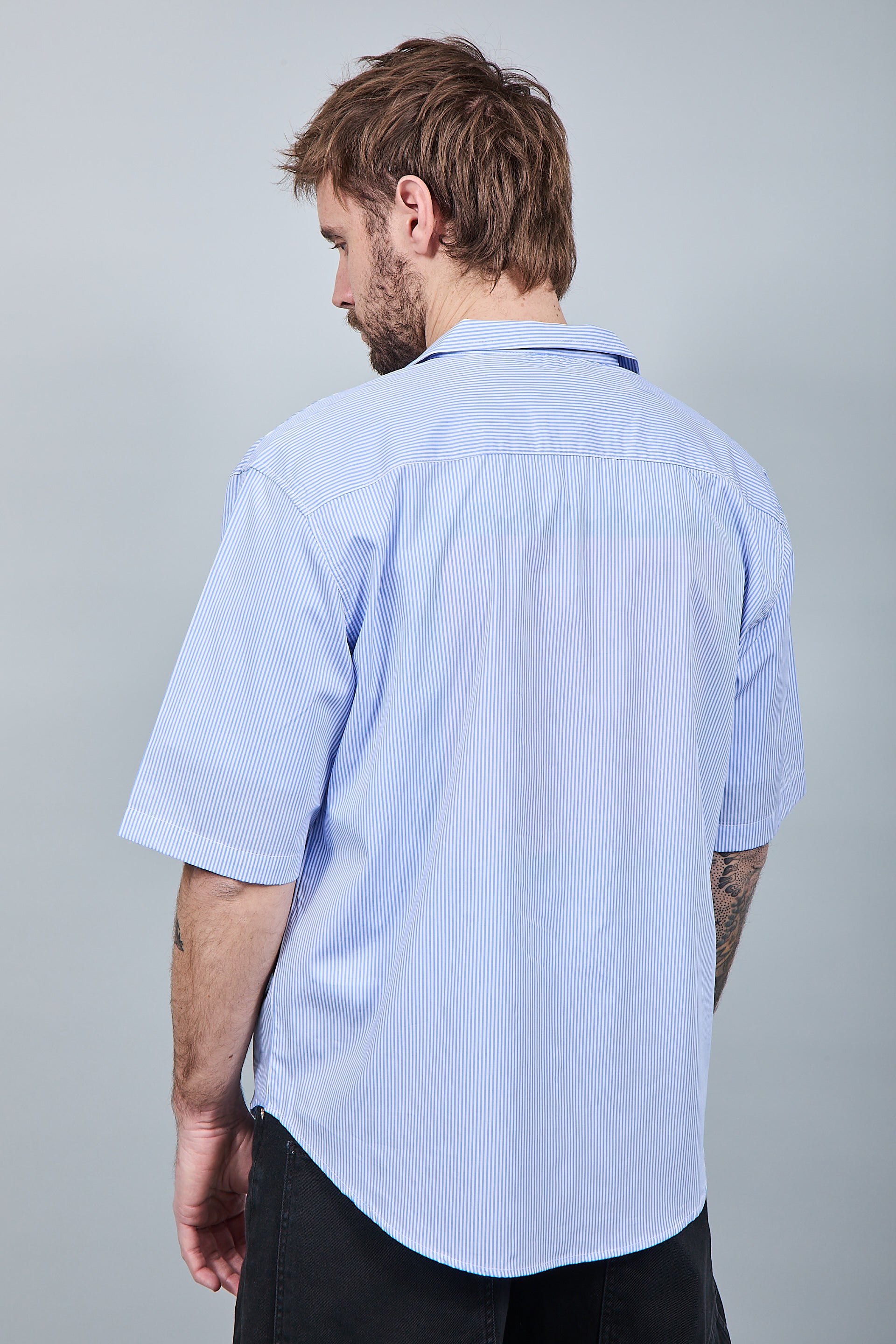 Camicia Over-D Boxy Fit Celeste C62