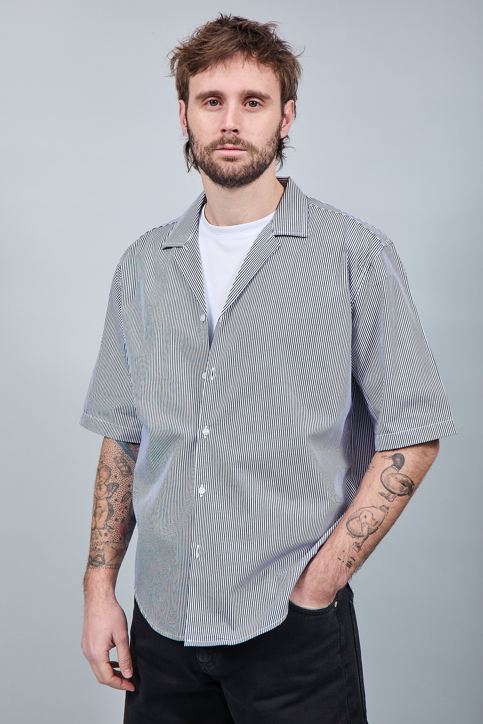 Camicia Over-D Boxy Fit Blu C62