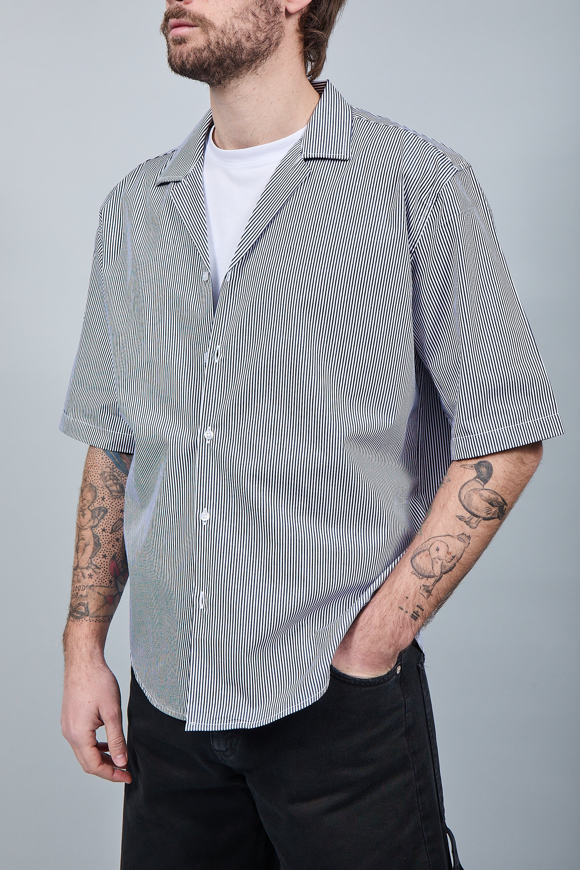 Camicia Over-D Boxy Fit Blu C62