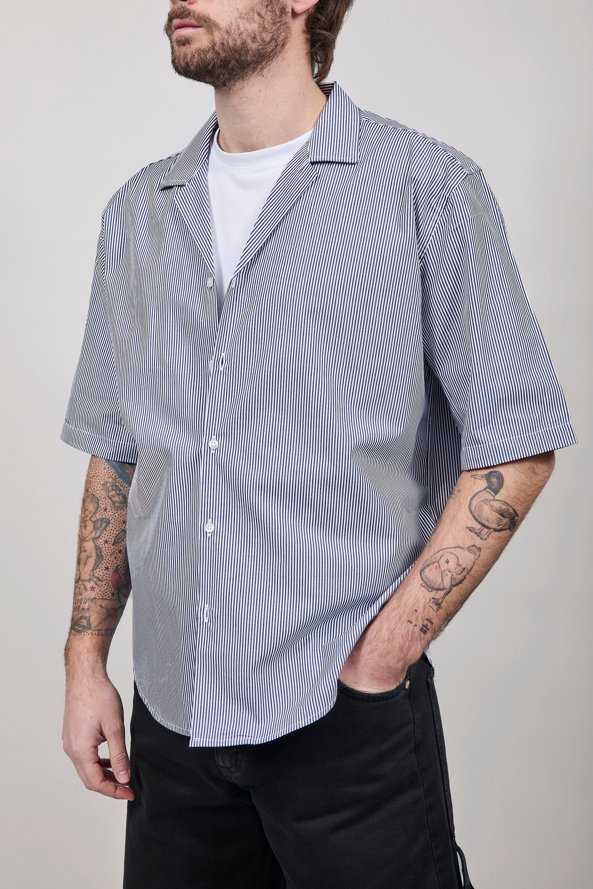 Camicia Over-D Boxy Fit Blu C62