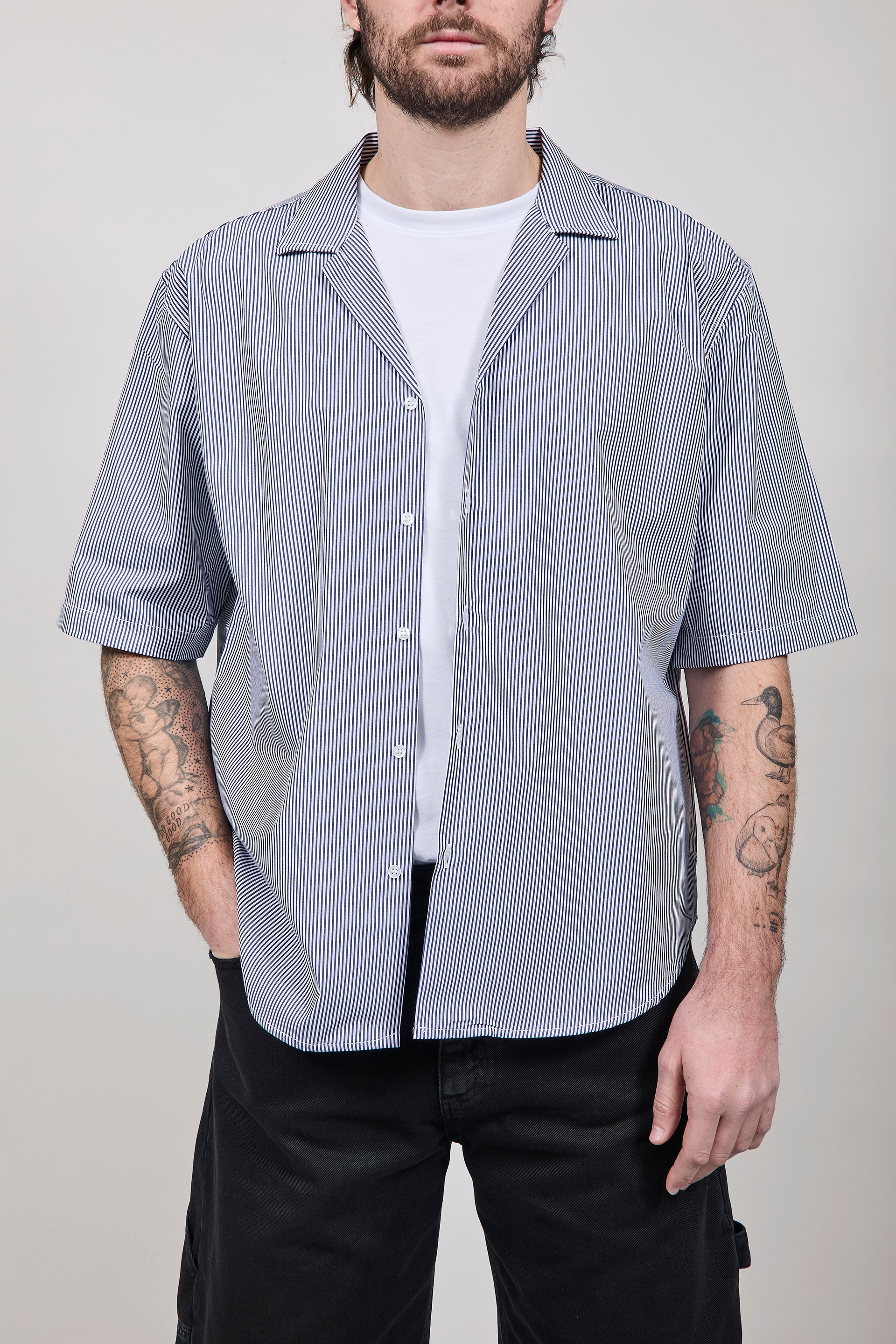 Camicia Over-D Boxy Fit Blu C62