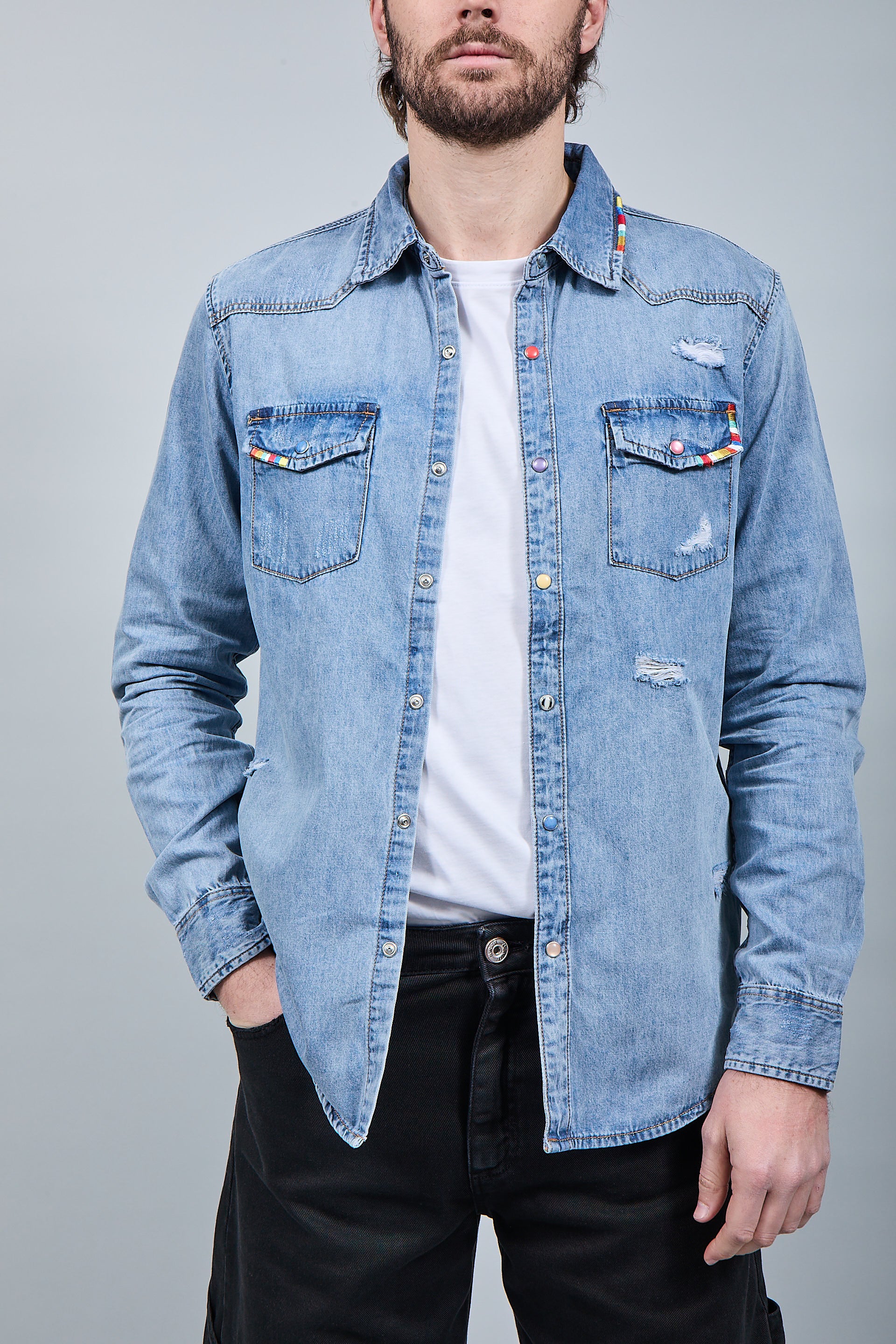 Camicia Jeans Gianni Lupo 6520