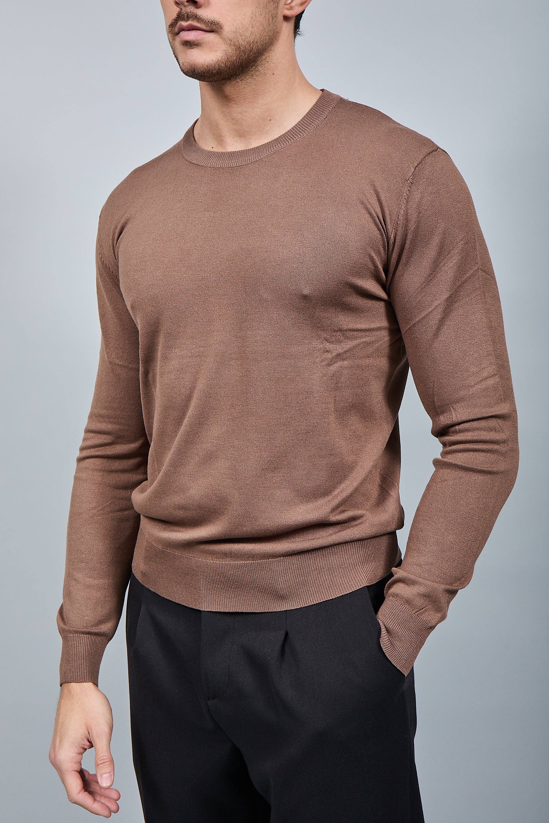 Maglioncino Gianni Lupo 512 Tabacco