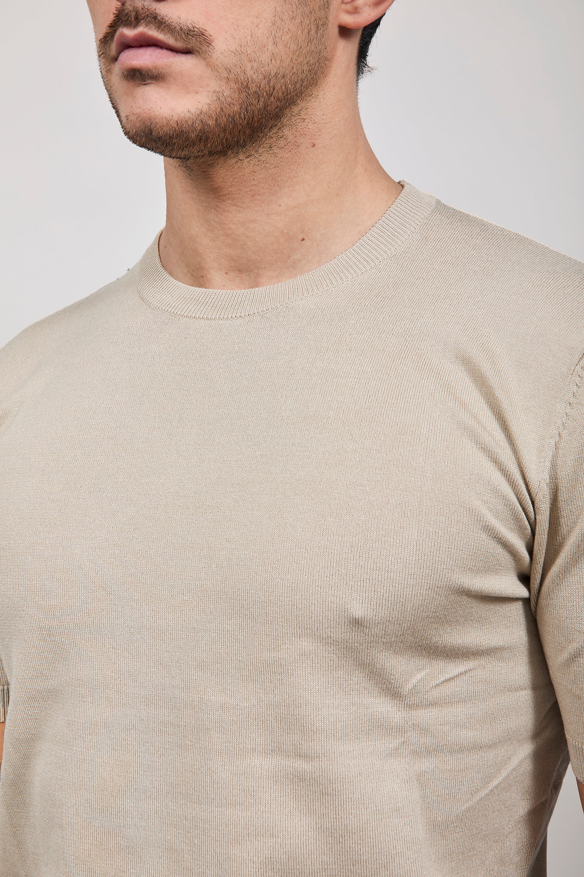 T-shirt maglia Gianni Lupo 510 Beige