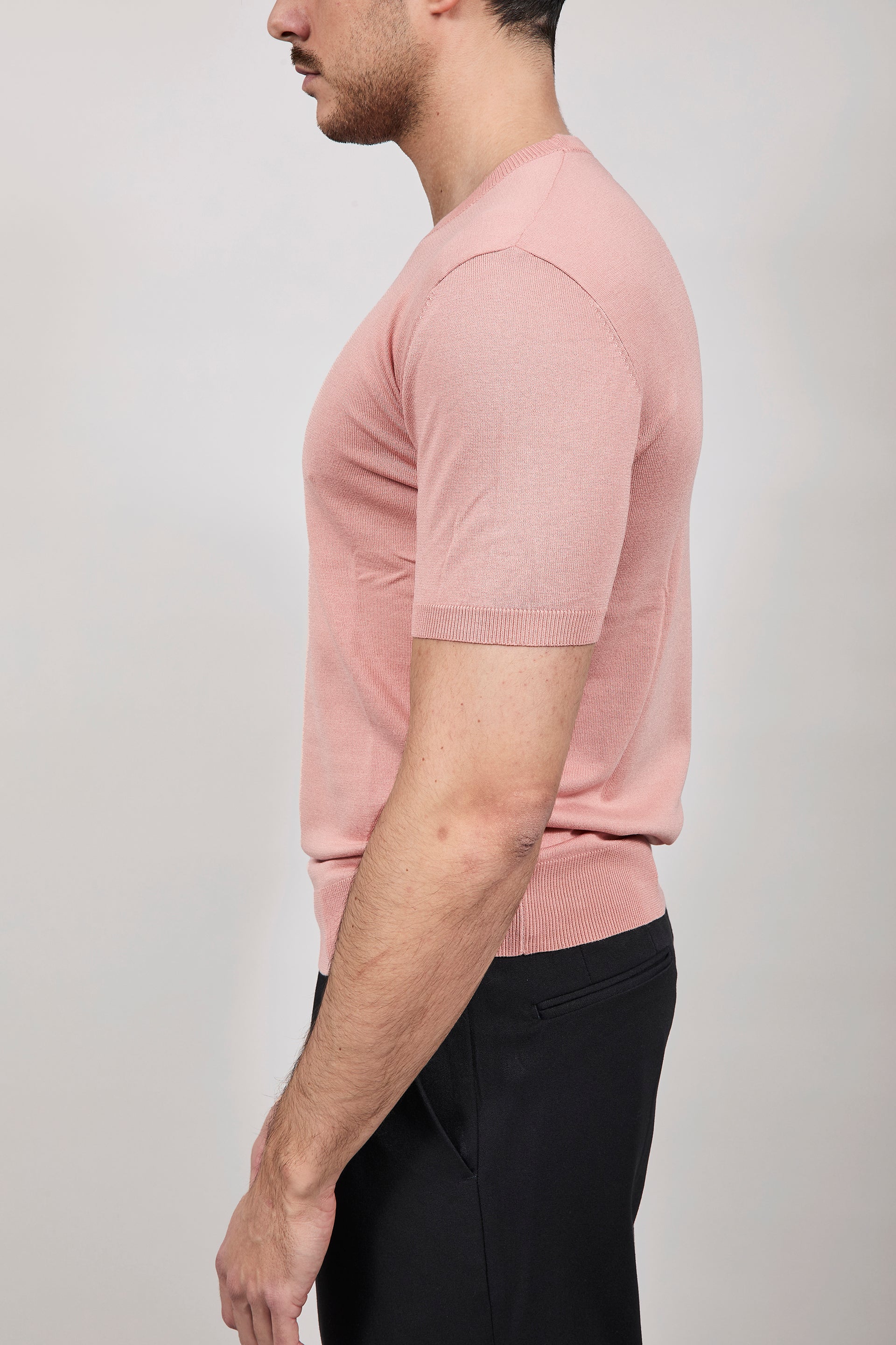 T-shirt maglia Gianni Lupo 510 Salmone