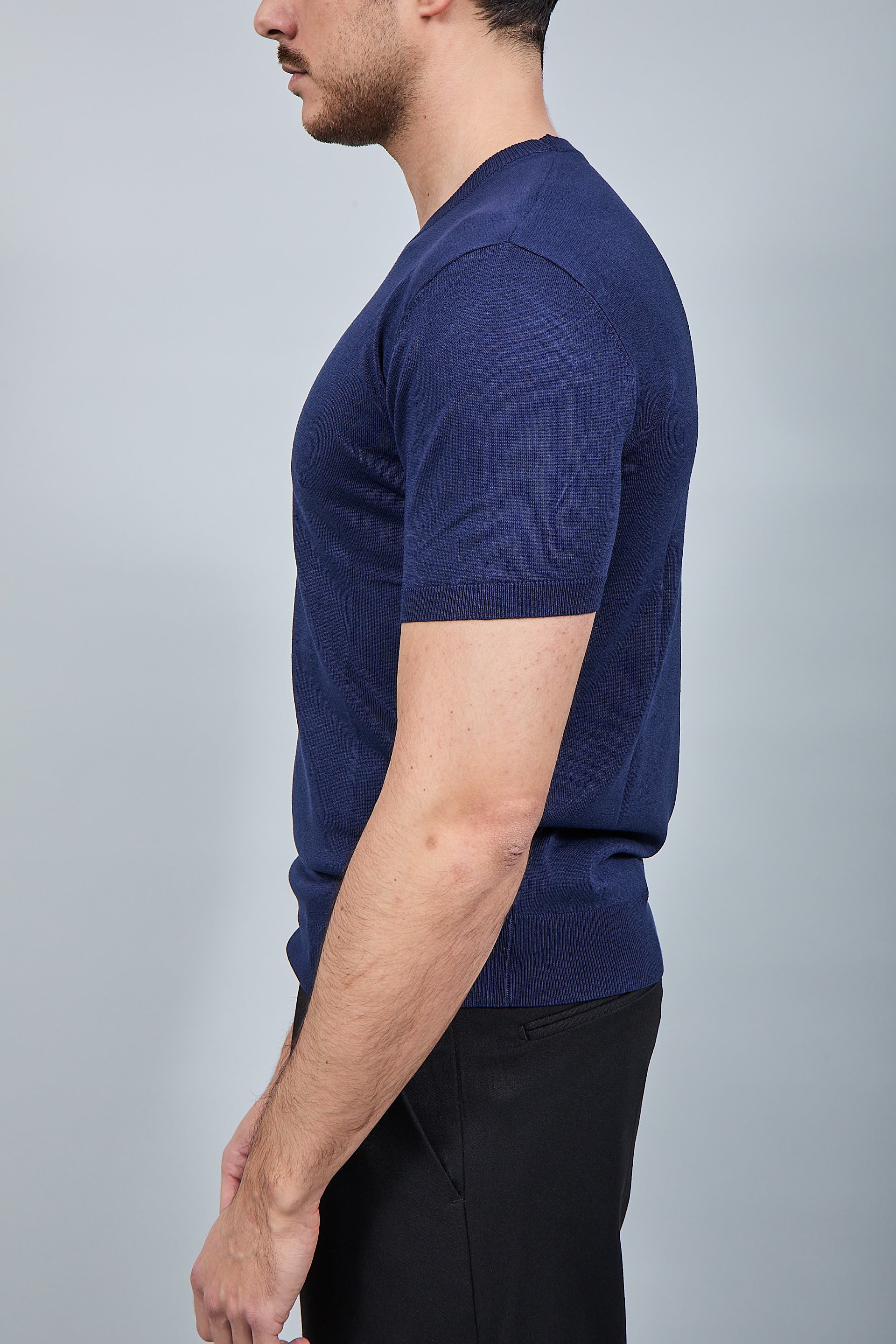 T-shirt maglia Gianni Lupo 510 Blu