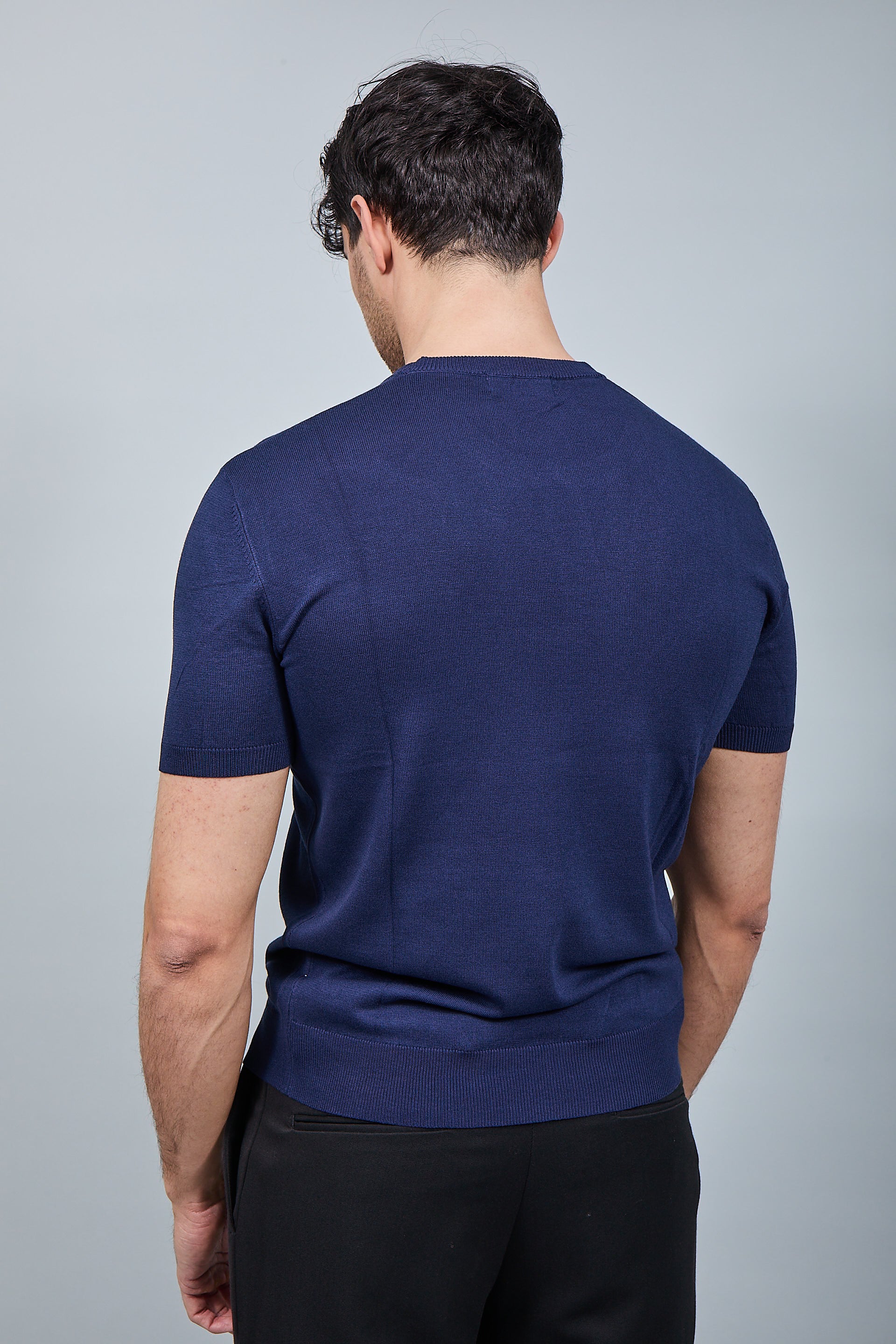 T-shirt maglia Gianni Lupo 510 Blu