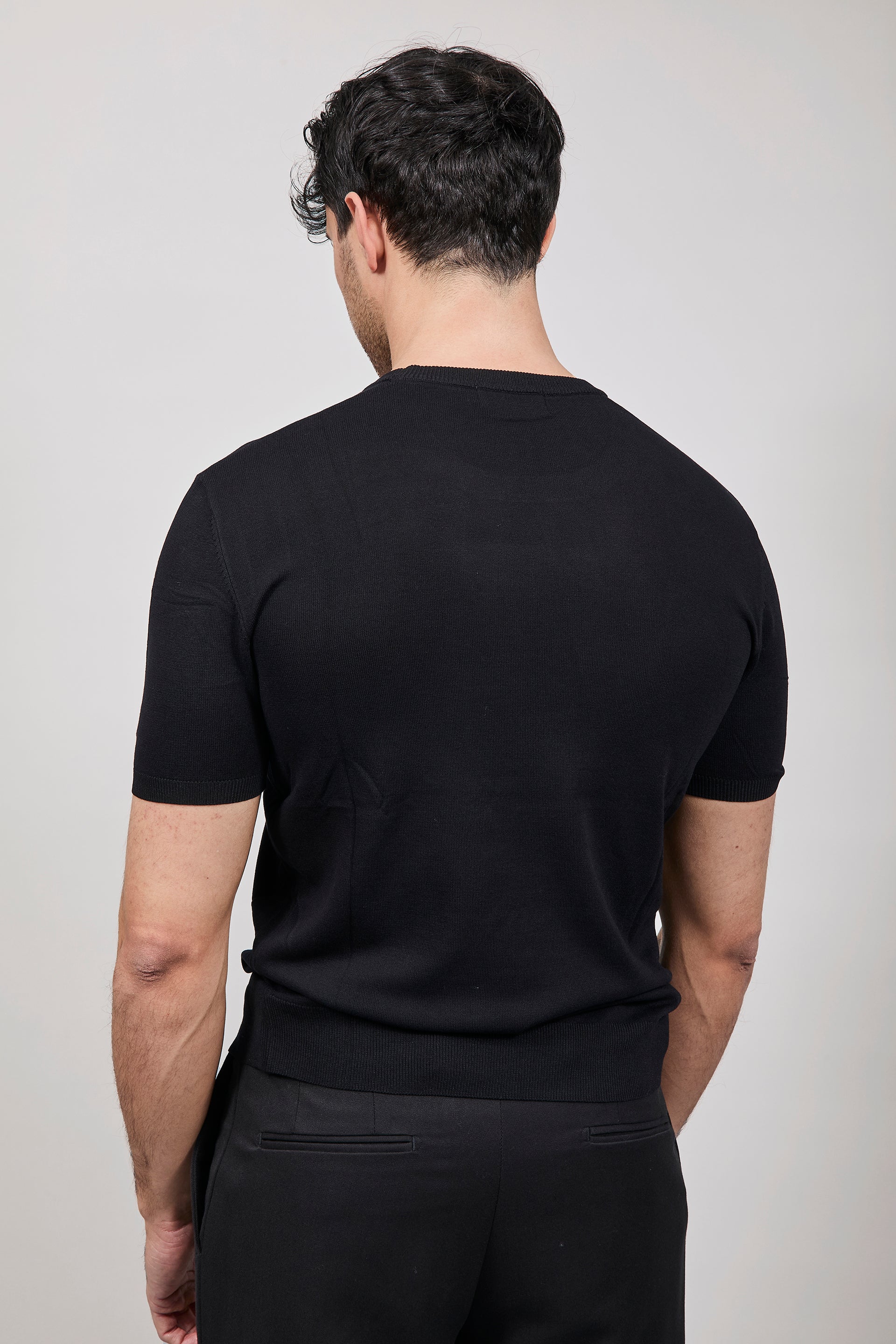 T-shirt maglia Gianni Lupo 510 Nero