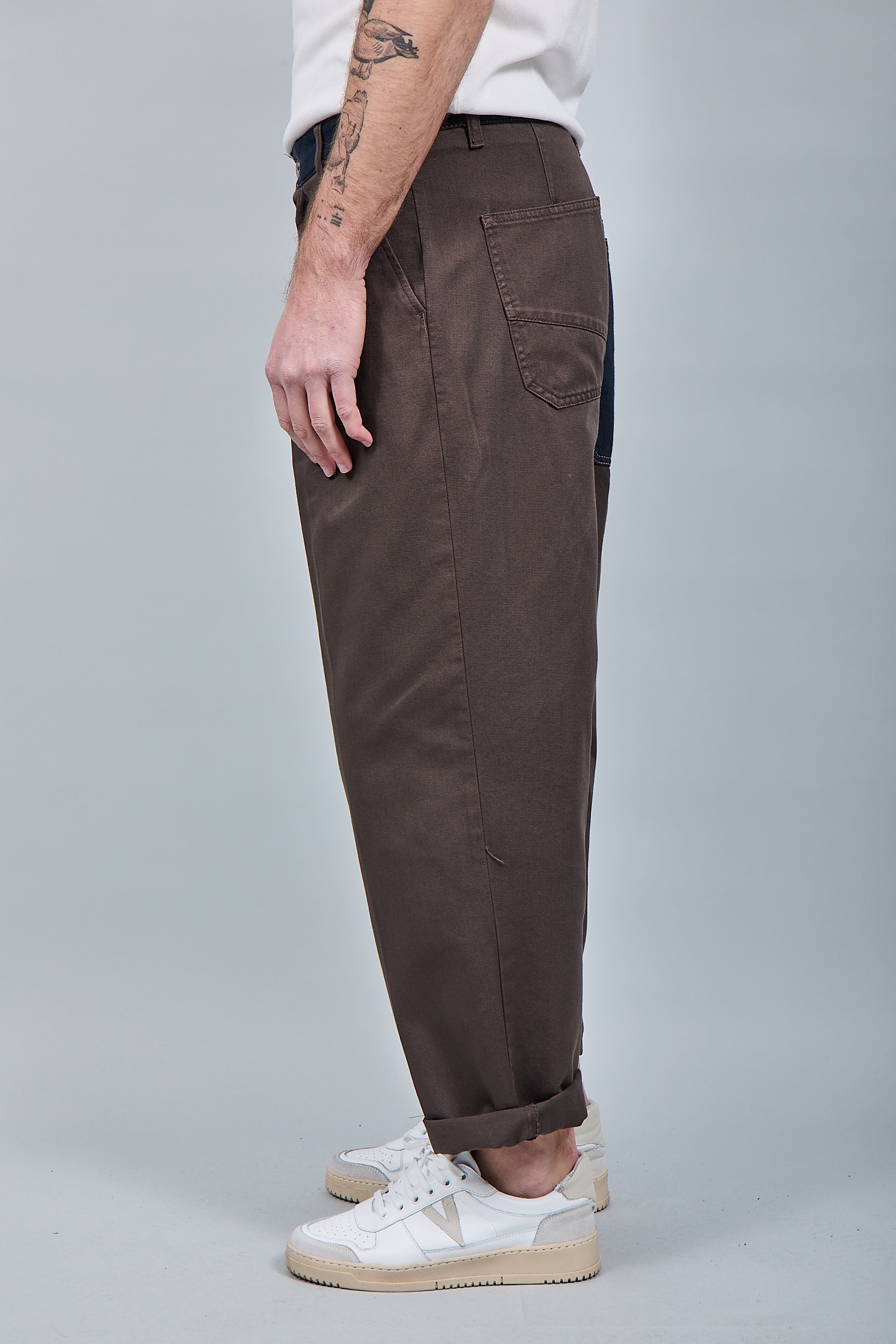 Pantalone cinta denim Berna Caffè