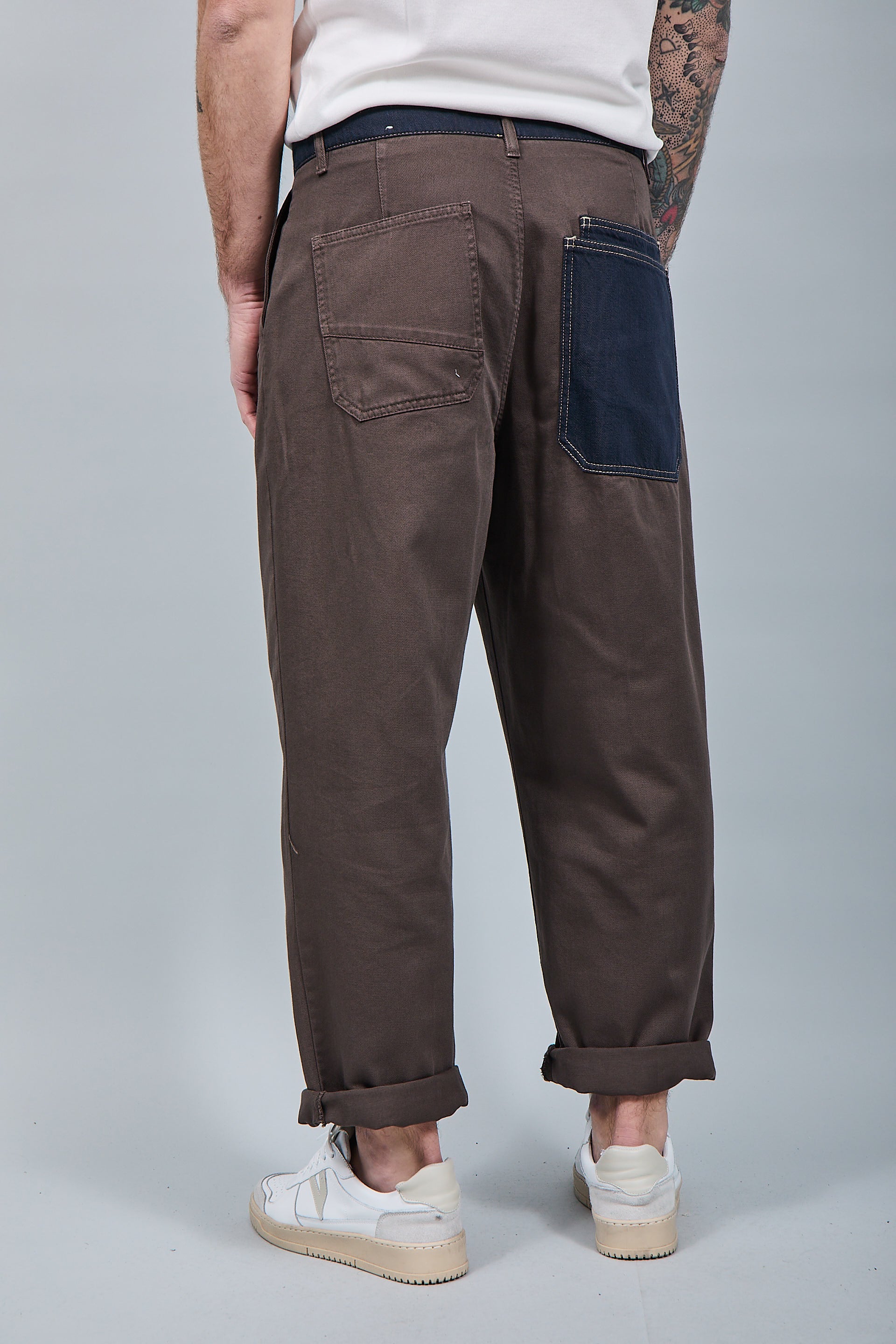Pantalone cinta denim Berna Caffè