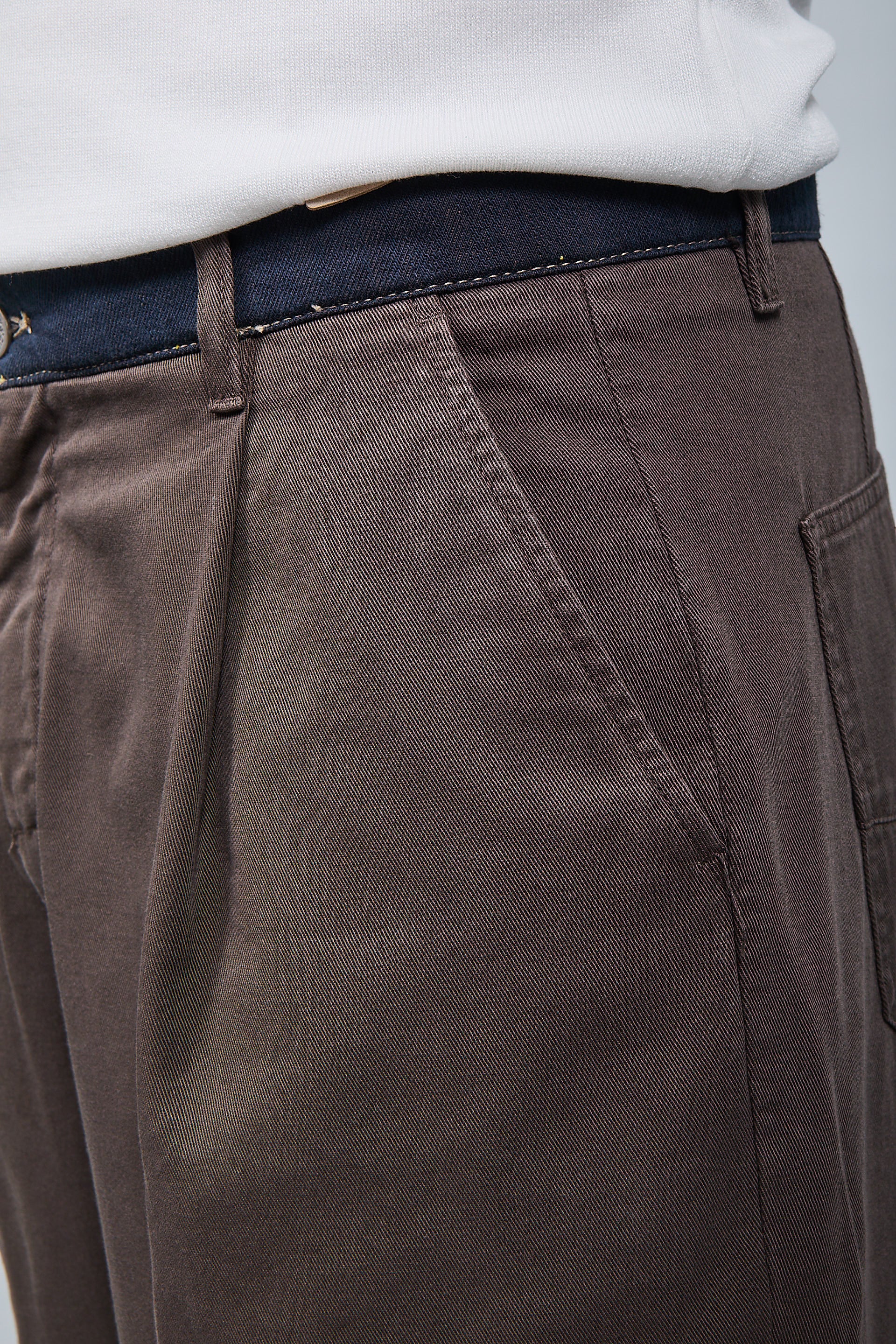 Pantalone cinta denim Berna Caffè