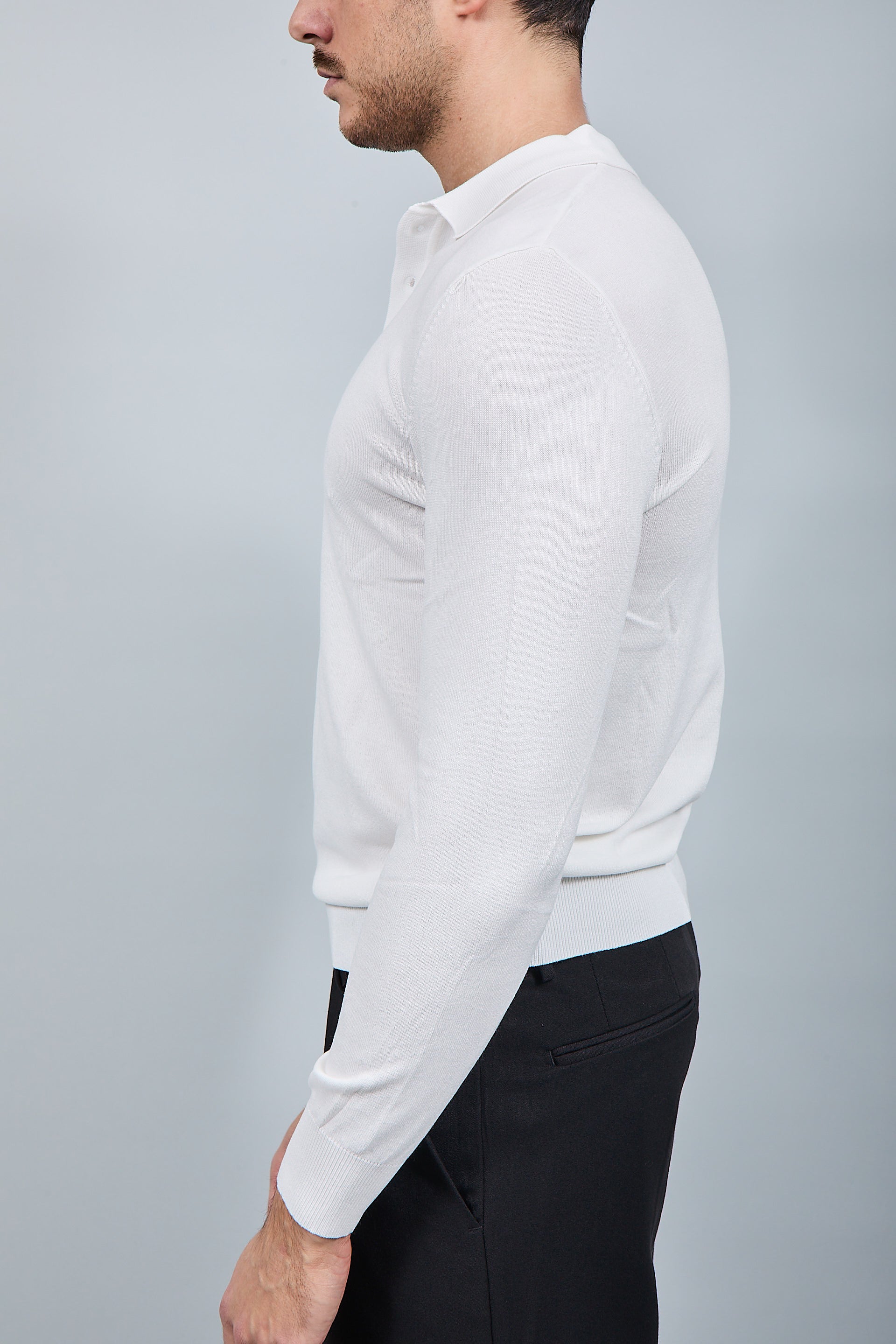 Polo manica lunga Gianni Lupo 33762 Bianca