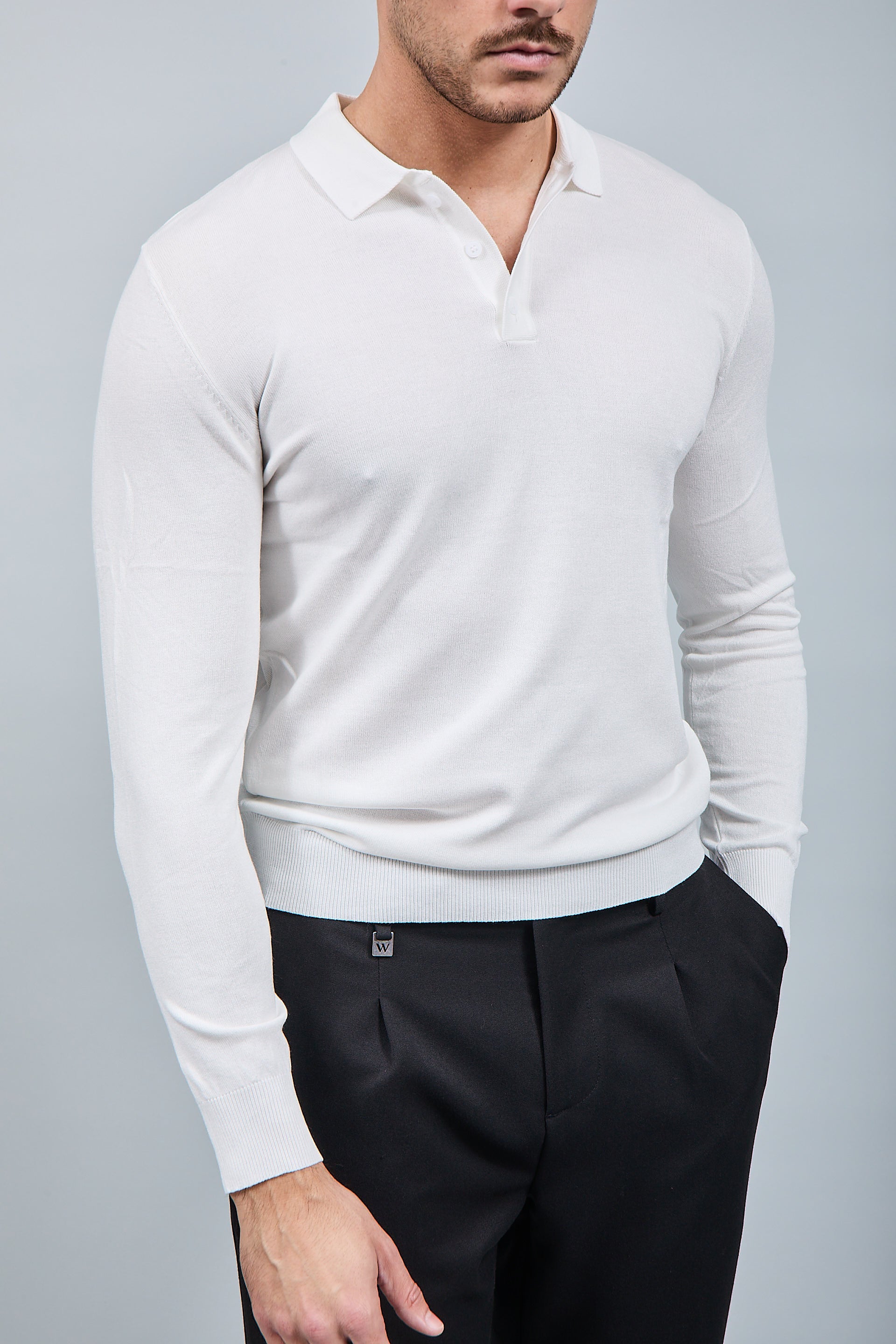 Polo manica lunga Gianni Lupo 33762 Bianca