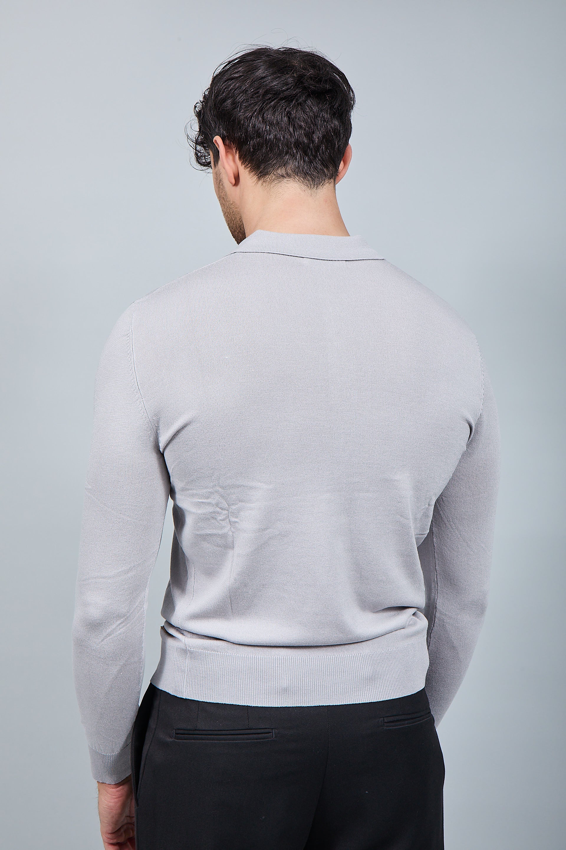 Polo manica lunga Gianni Lupo 33762 Grigio