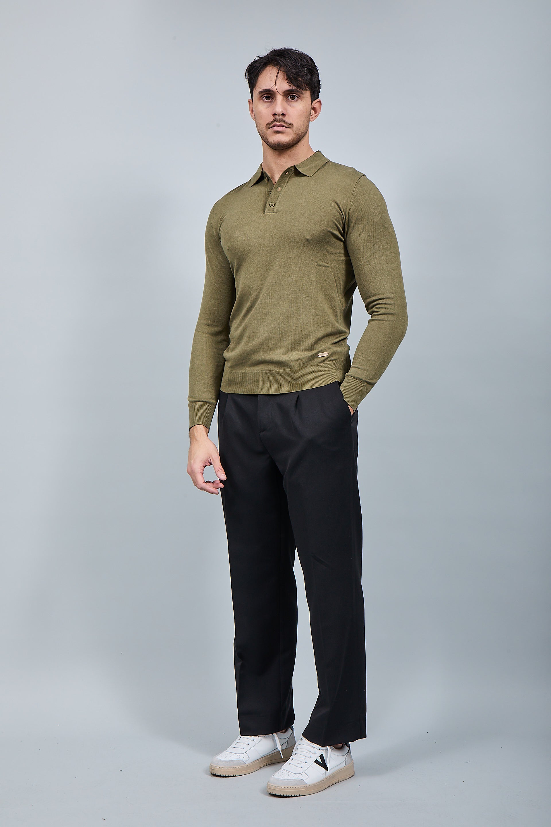 Polo manica lunga Gianni Lupo 33762 Militare