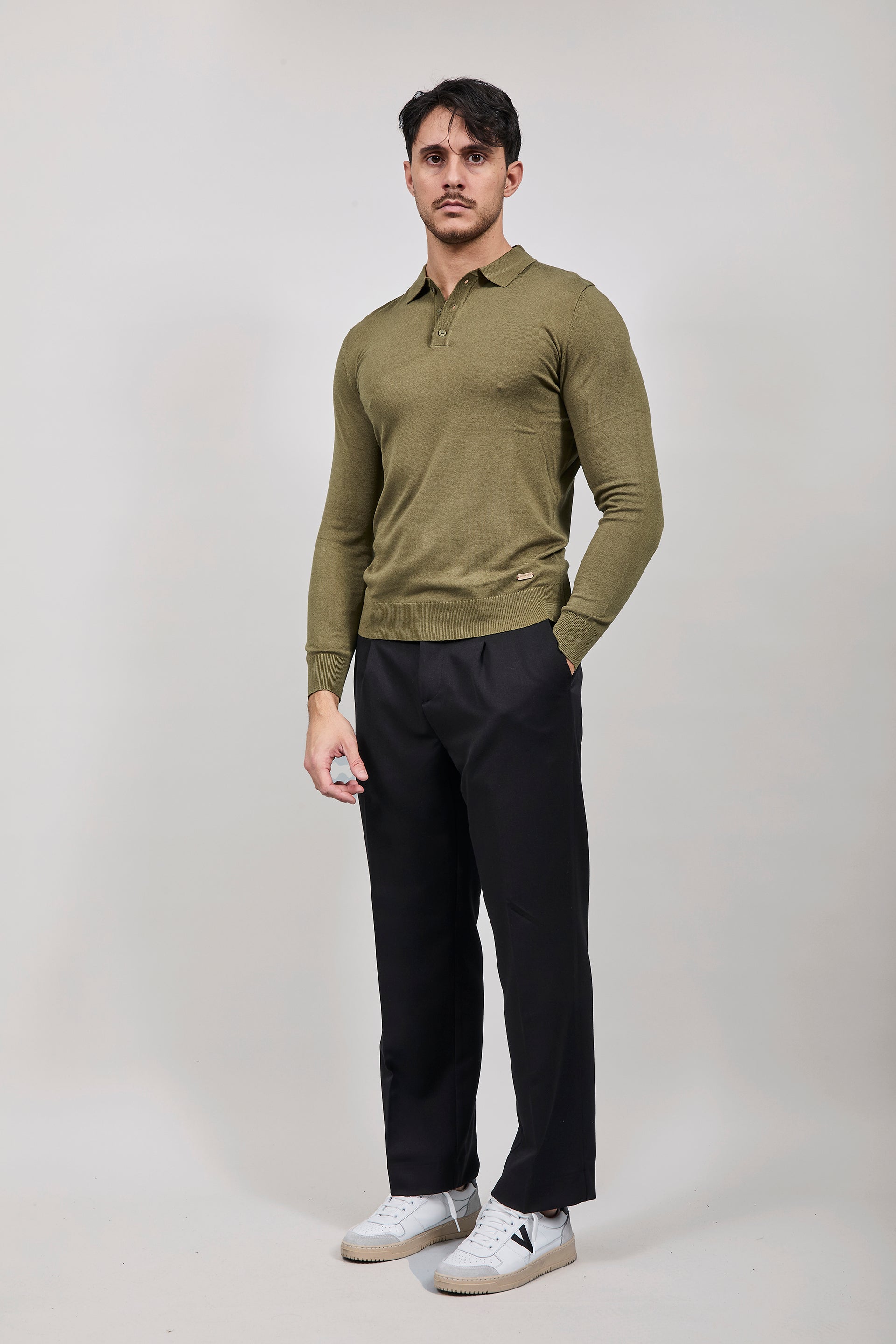 Polo manica lunga Gianni Lupo 33762 Militare