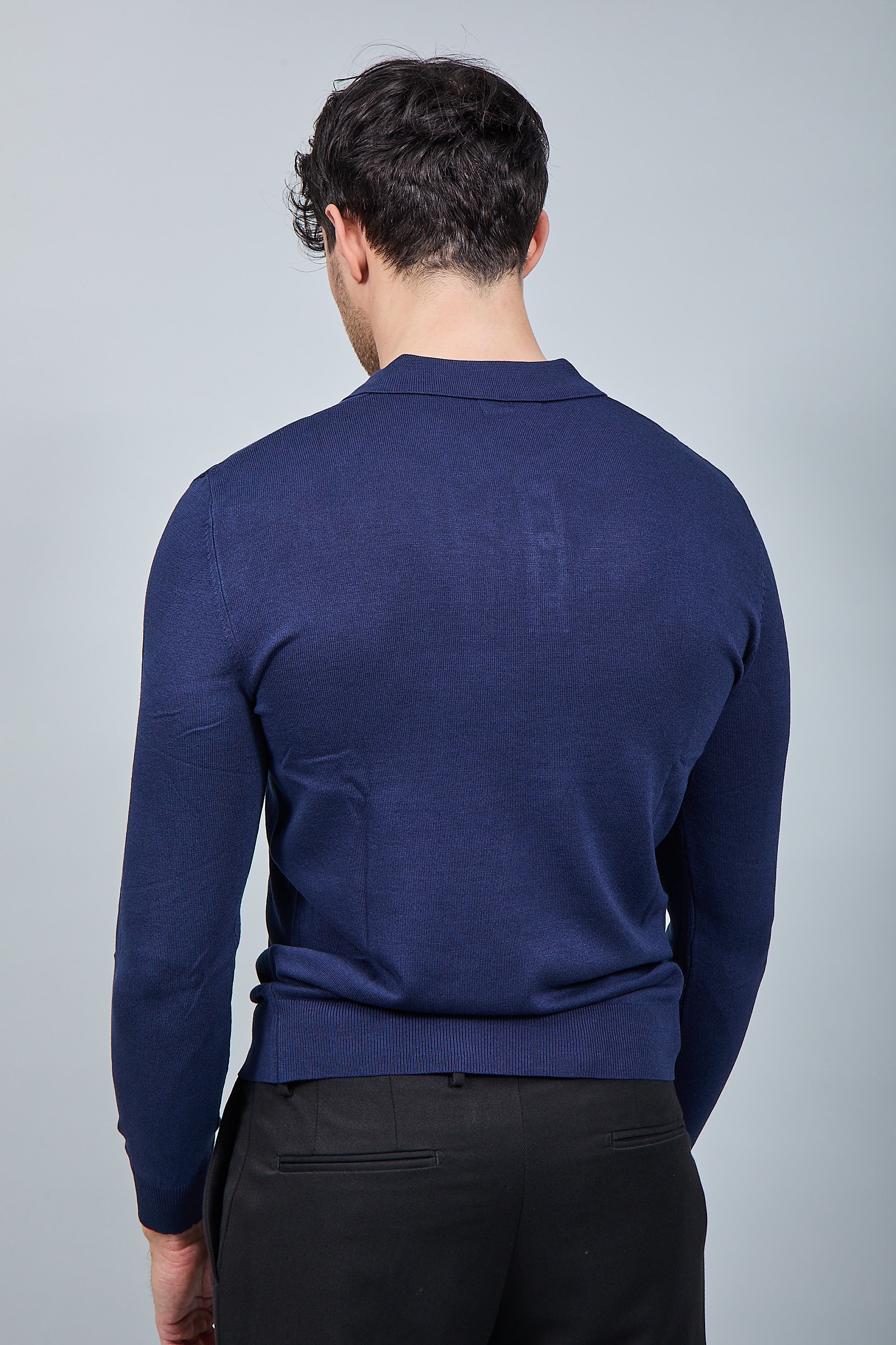 Polo manica lunga Gianni Lupo 33762 Blu