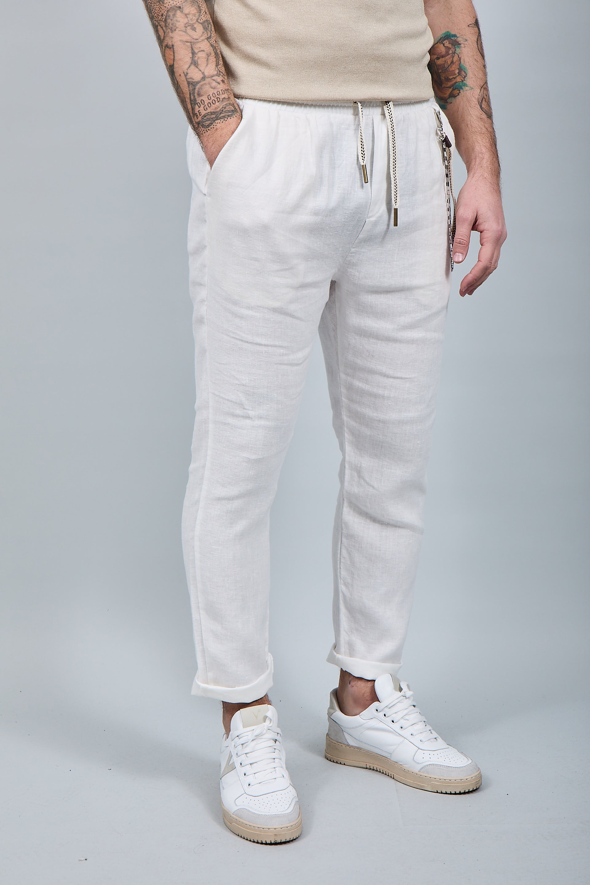 Pantalaccio Gianni Lupo Lino Bianco 3270