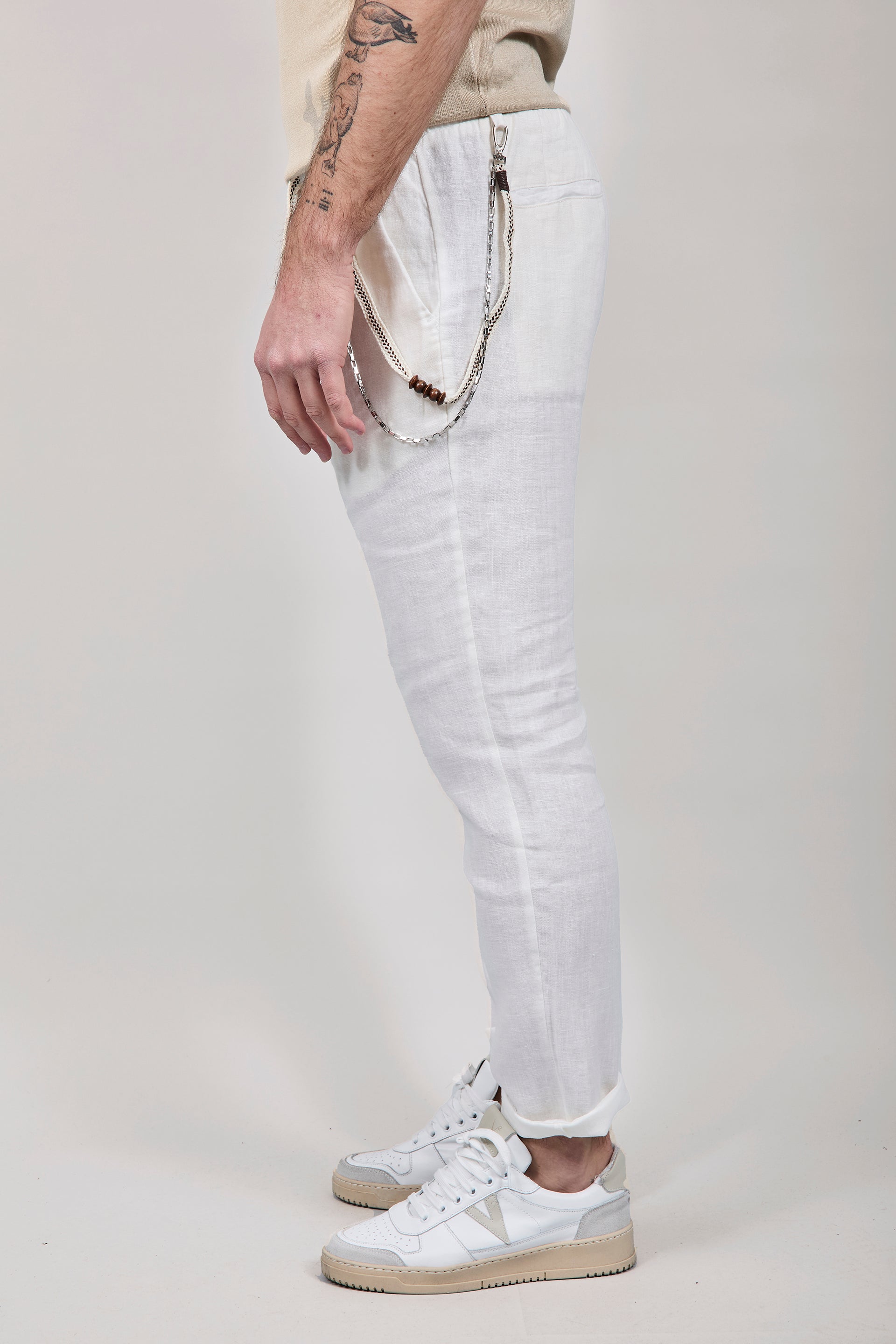 Pantalaccio Gianni Lupo Lino Bianco 3270