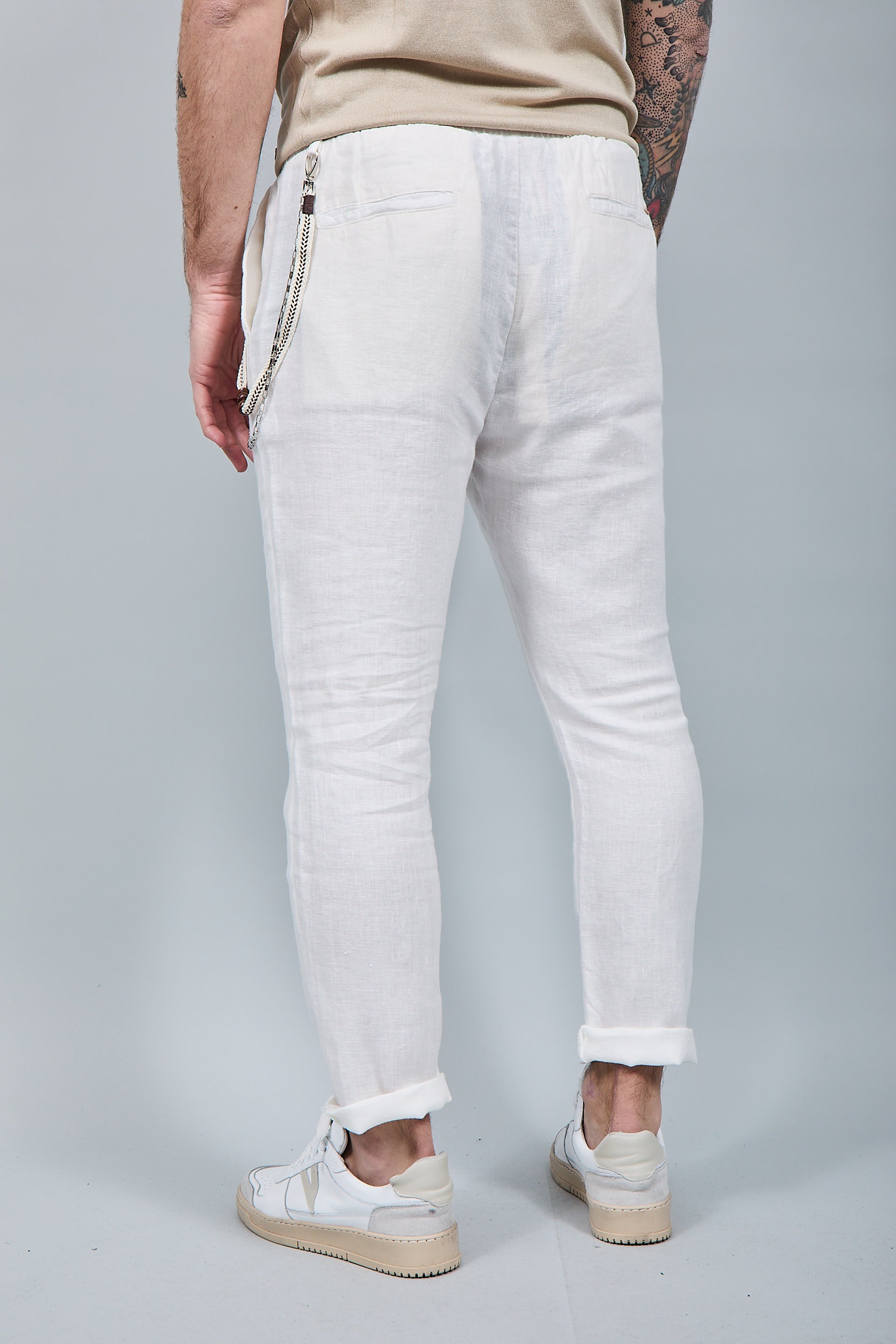 Pantalaccio Gianni Lupo Lino Bianco 3270