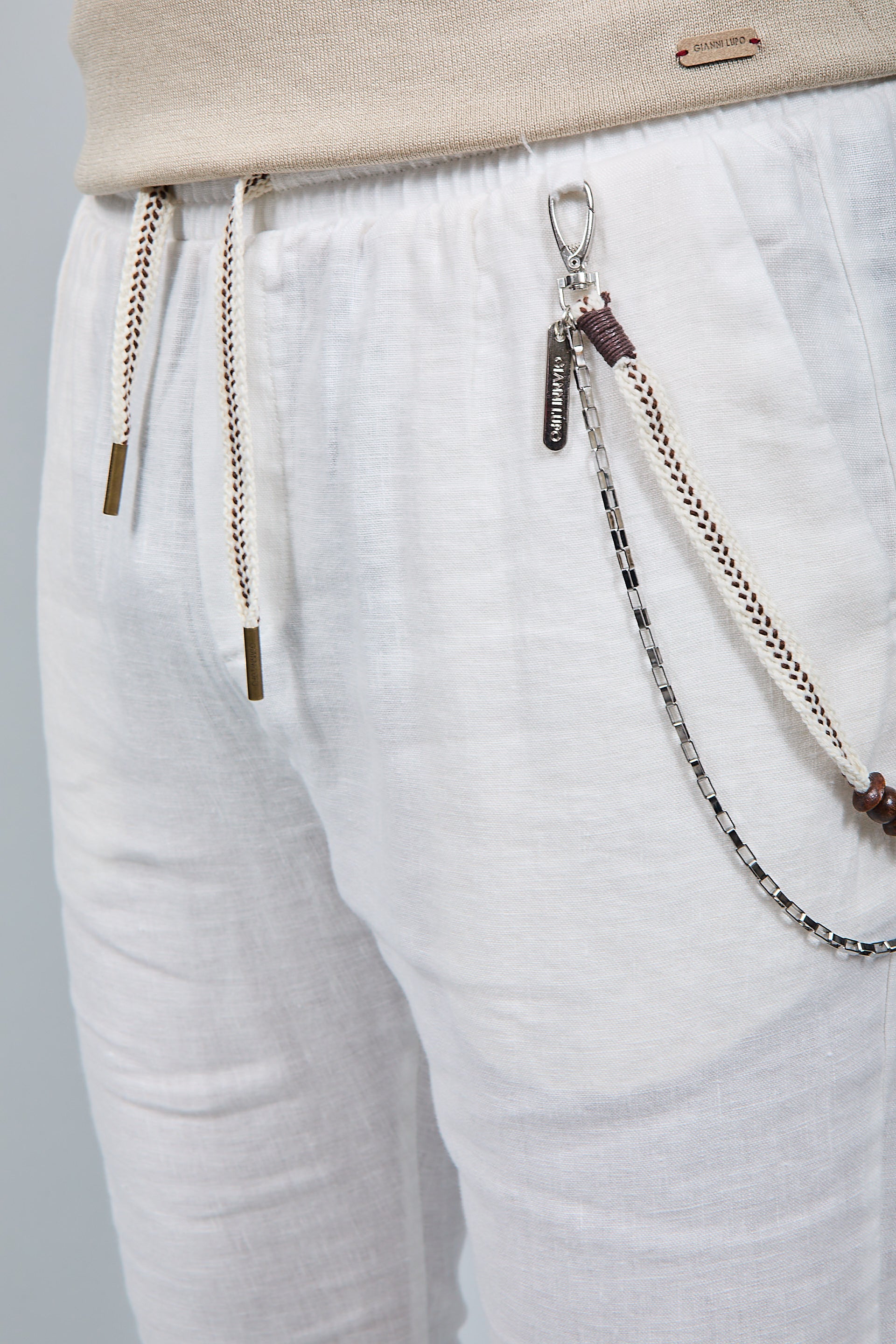 Pantalaccio Gianni Lupo Lino Bianco 3270