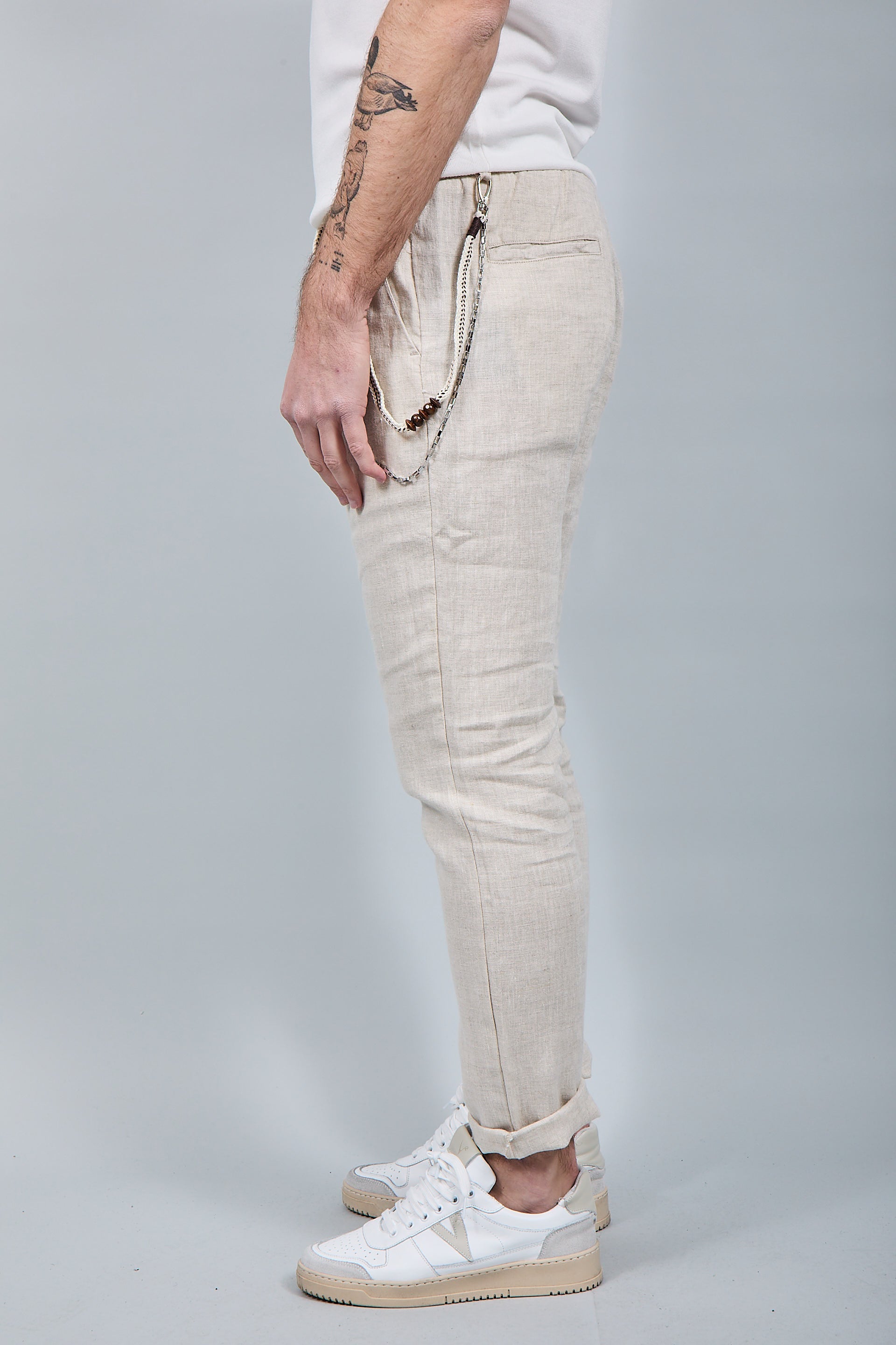 Pantalaccio Gianni Lupo Lino Beige 3270