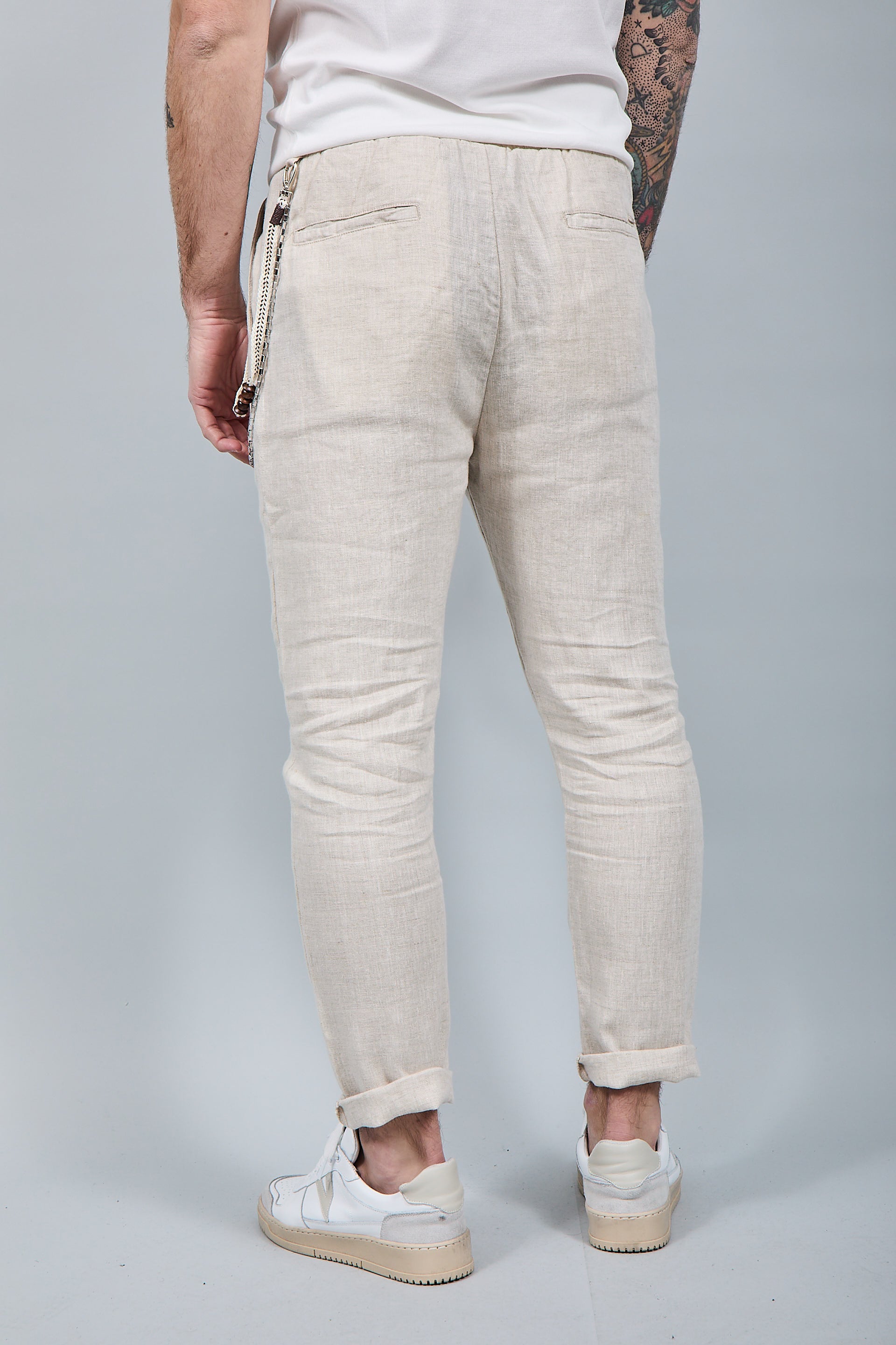Pantalaccio Gianni Lupo Lino Beige 3270
