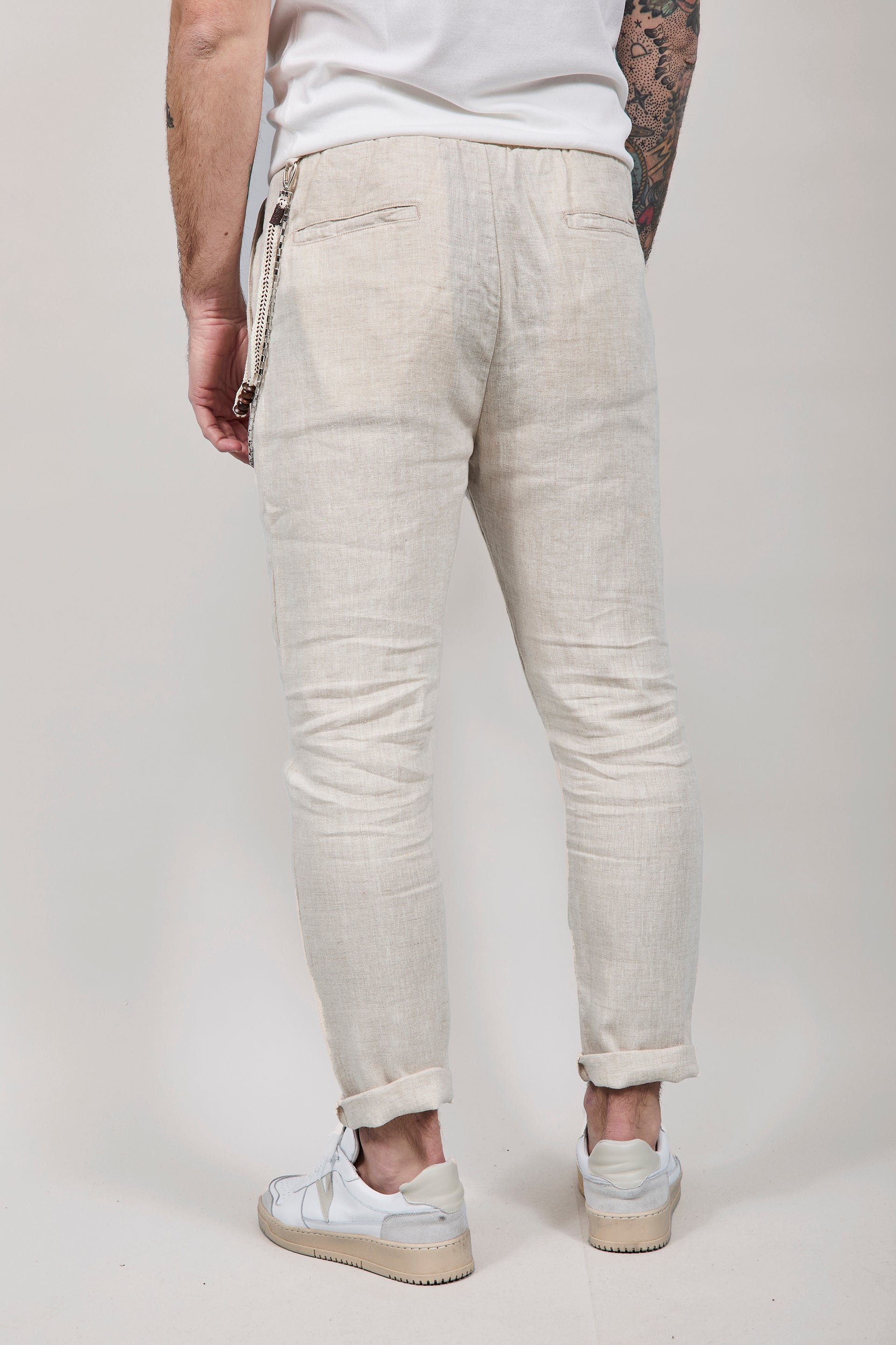 Pantalaccio Gianni Lupo Lino Beige 3270