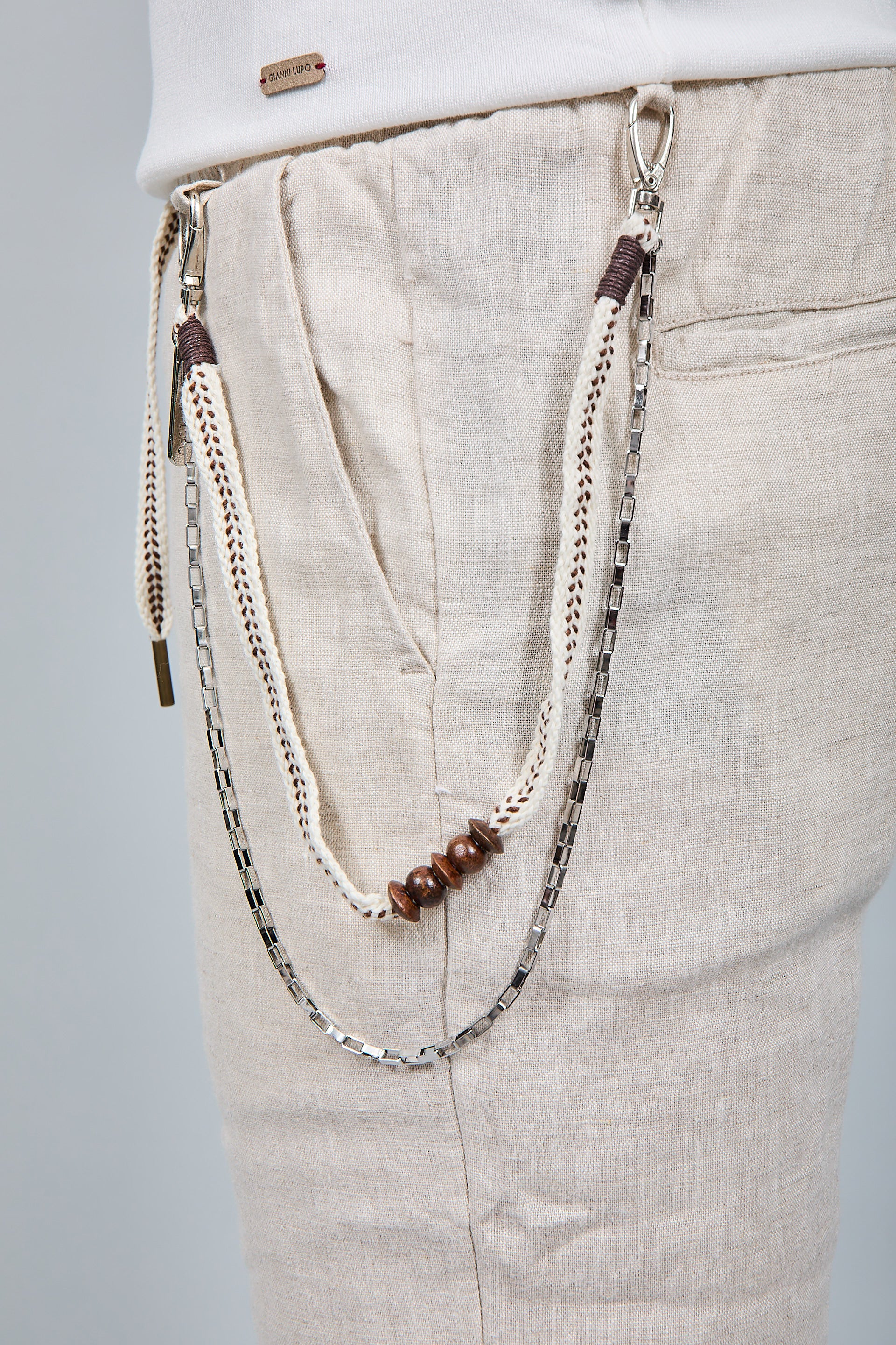 Pantalaccio Gianni Lupo Lino Beige 3270