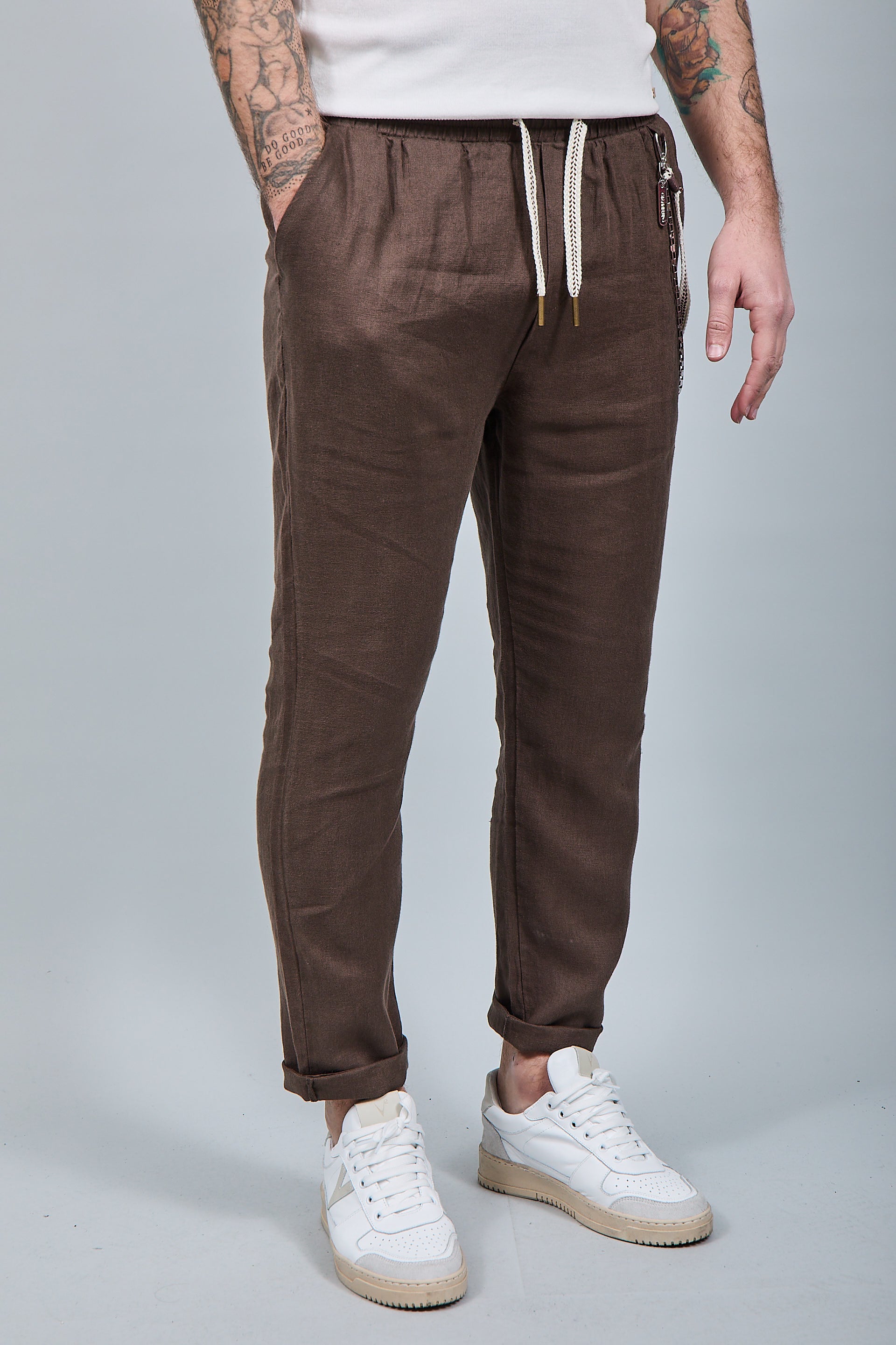 Pantalaccio Gianni Lupo Lino Coffee 3270