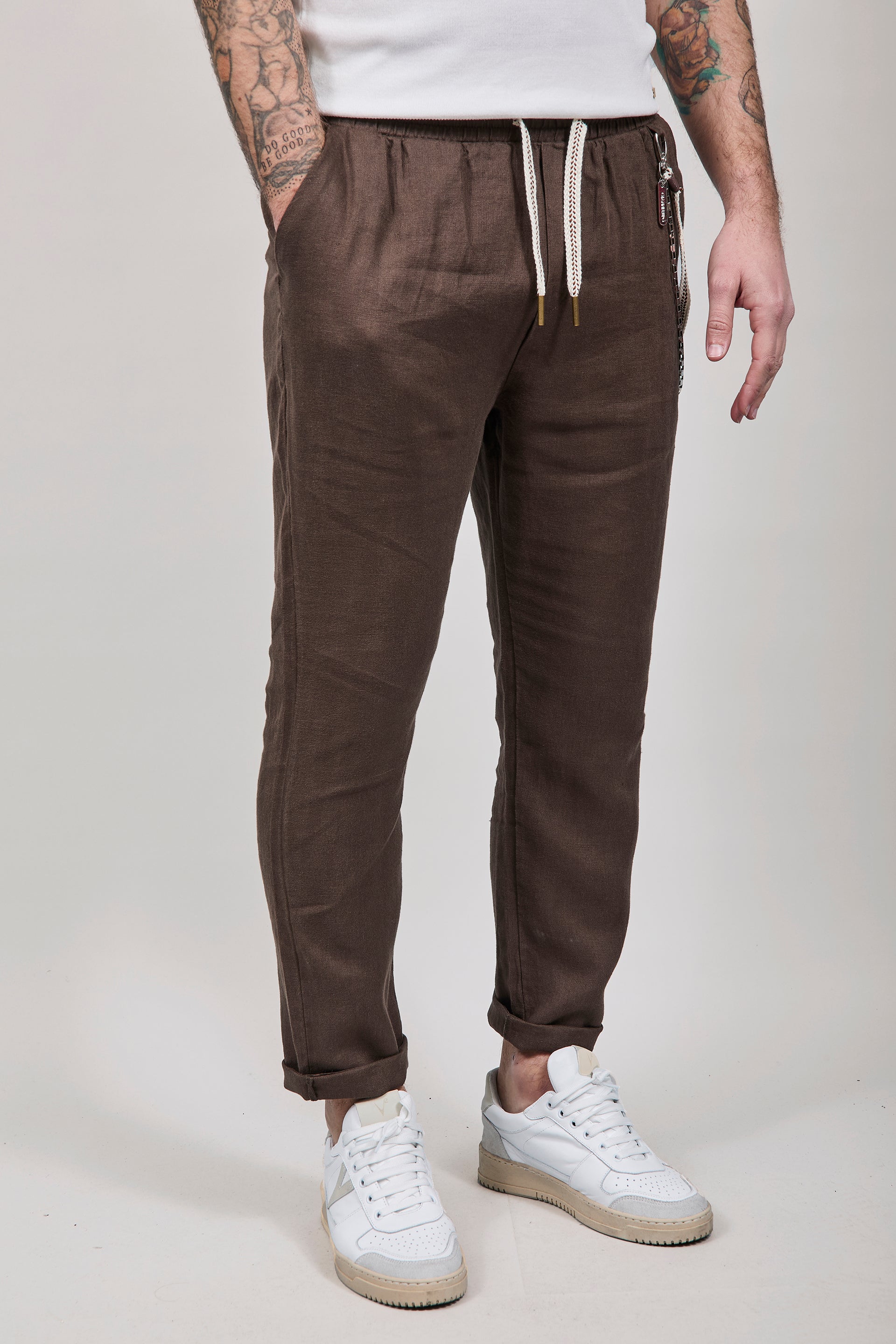 Pantalaccio Gianni Lupo Lino Coffee 3270