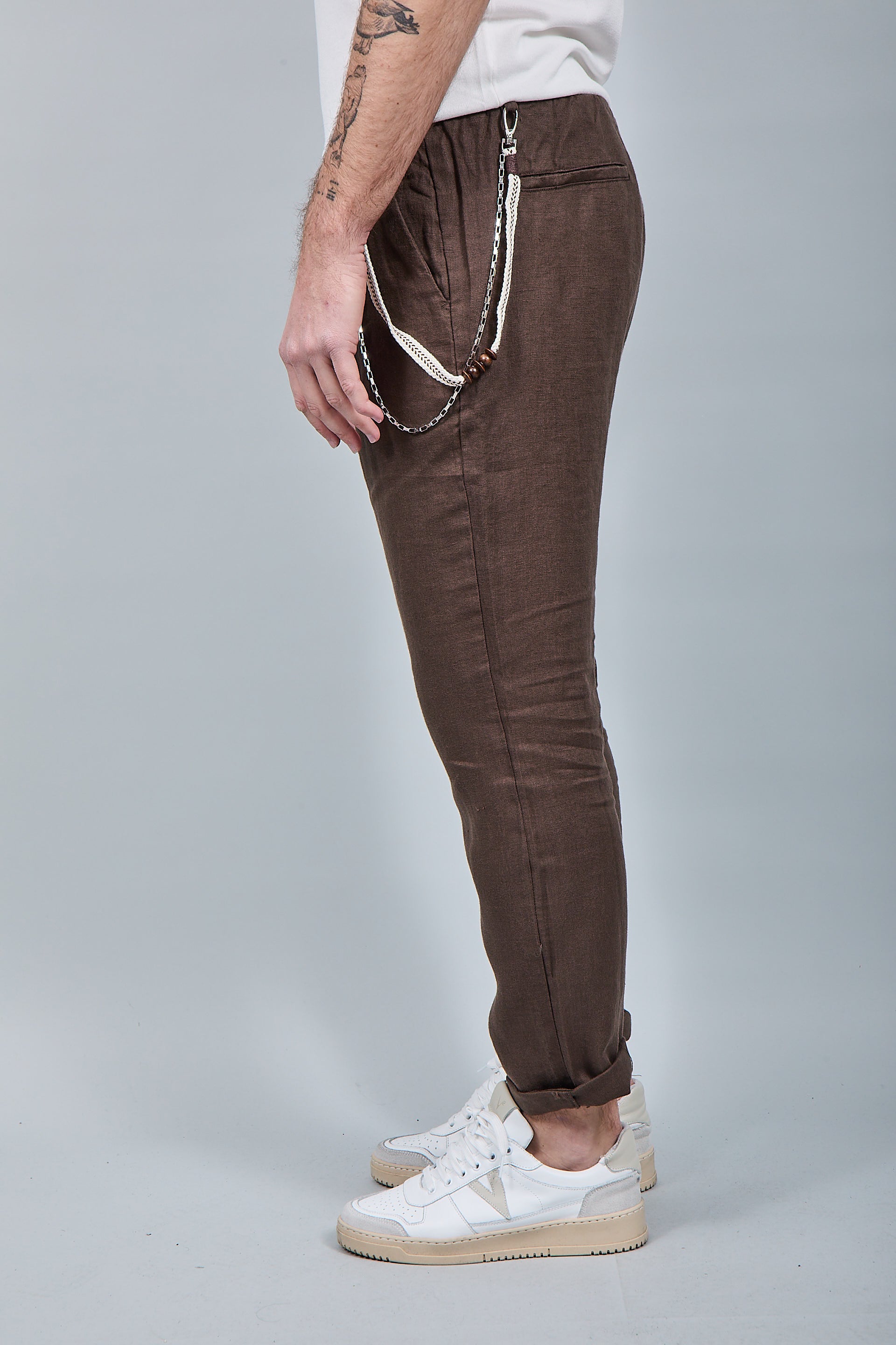 Pantalaccio Gianni Lupo Lino Coffee 3270