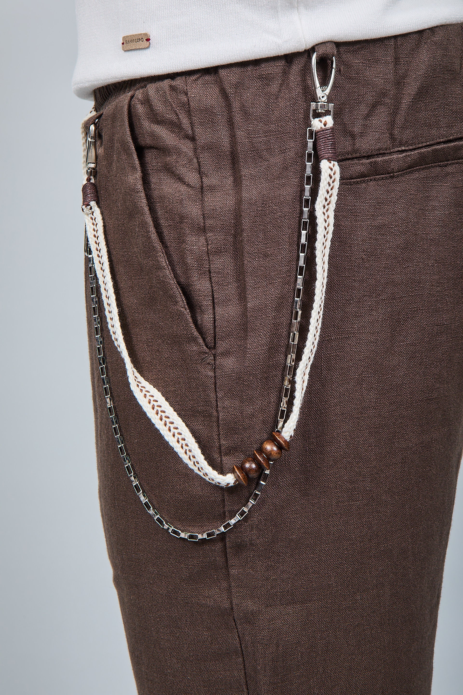 Pantalaccio Gianni Lupo Lino Coffee 3270